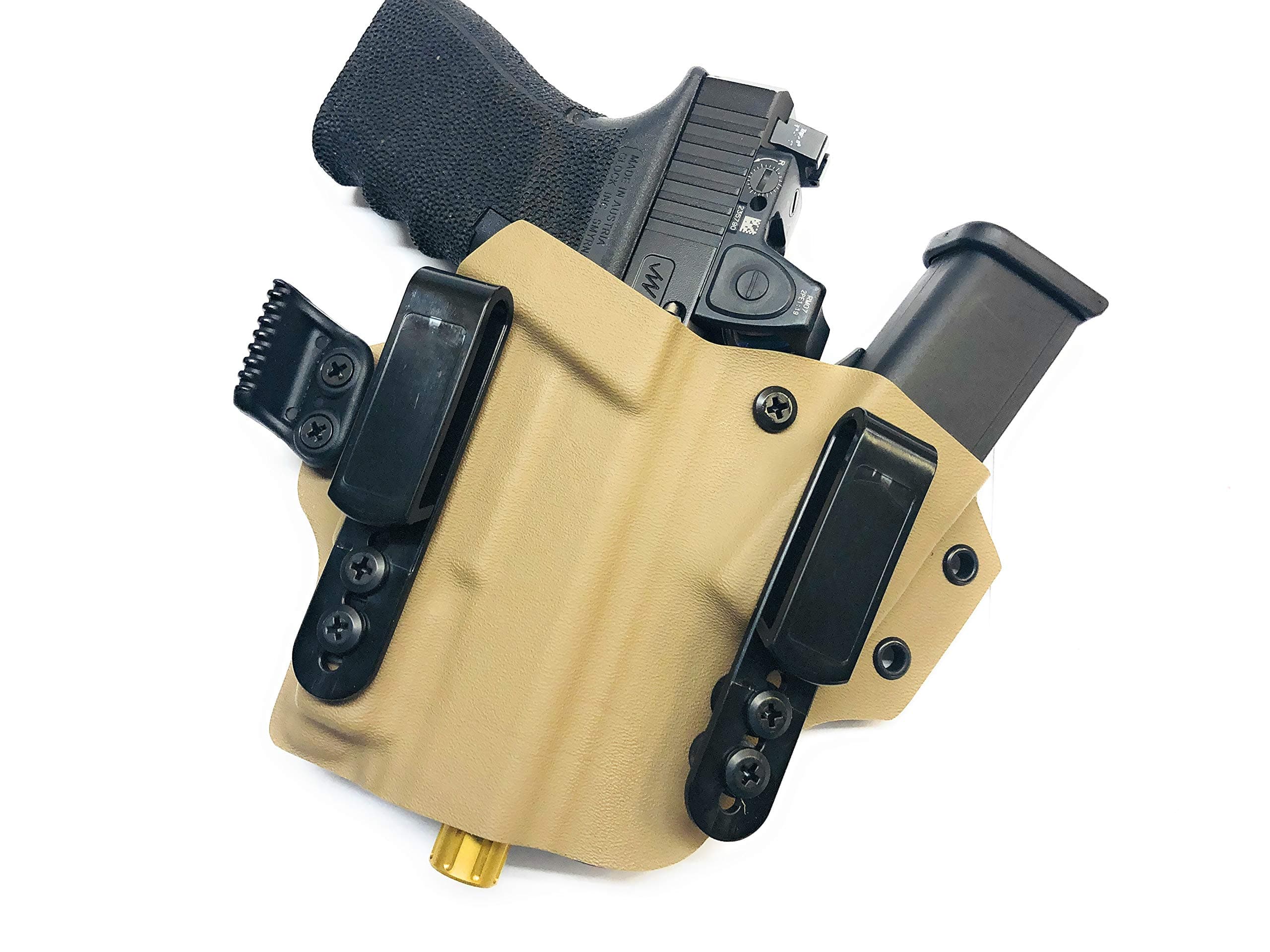 EDSC: Appendix I0WB Kydex Holster - Fits Glock 9/40 with inforce APLC - Compatible with Optics & Raised Sights