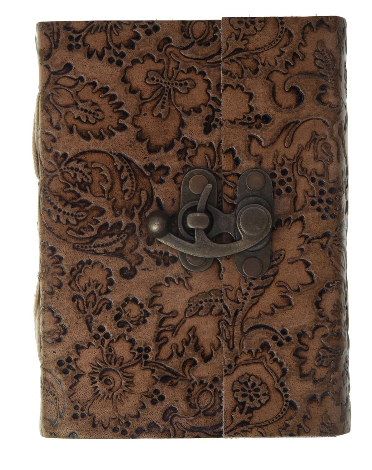 CRAFT PLAYLeather Flower Emboss Diary (10.5 Cm X 15 Cm X 3 Cm)