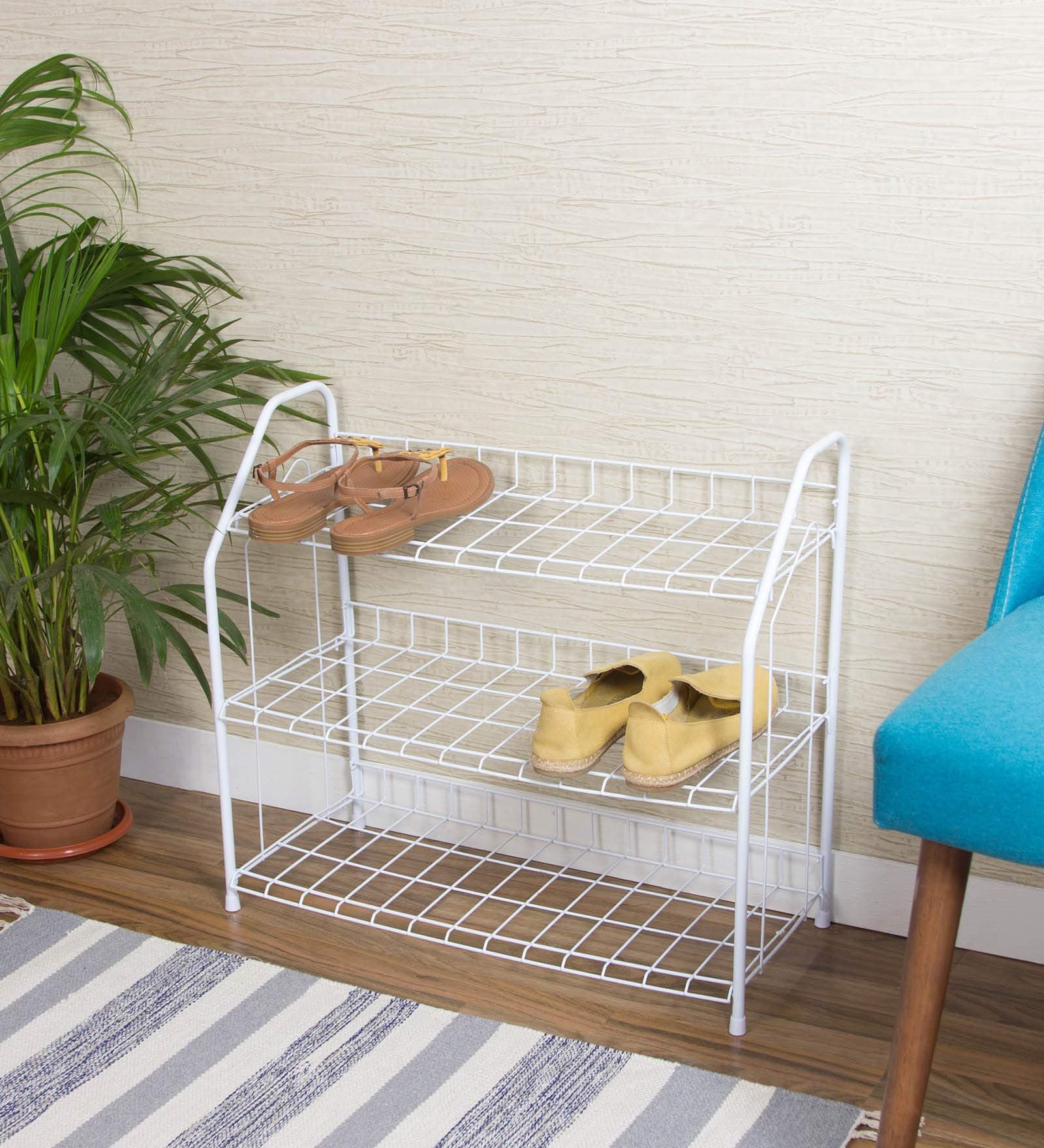 Zahab Metal Shoe Rack for Home