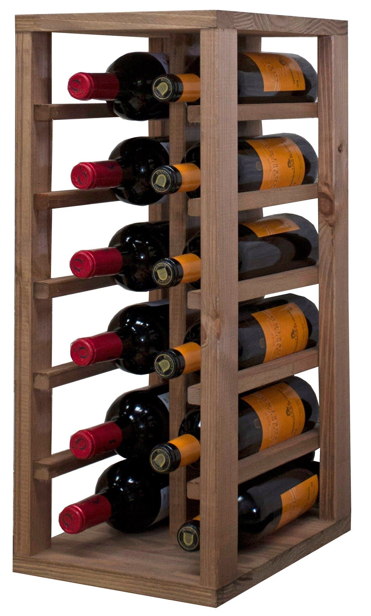 ExpovinaliaEX2010, Pine Wine Rack for 12 Bottles – Light Oak