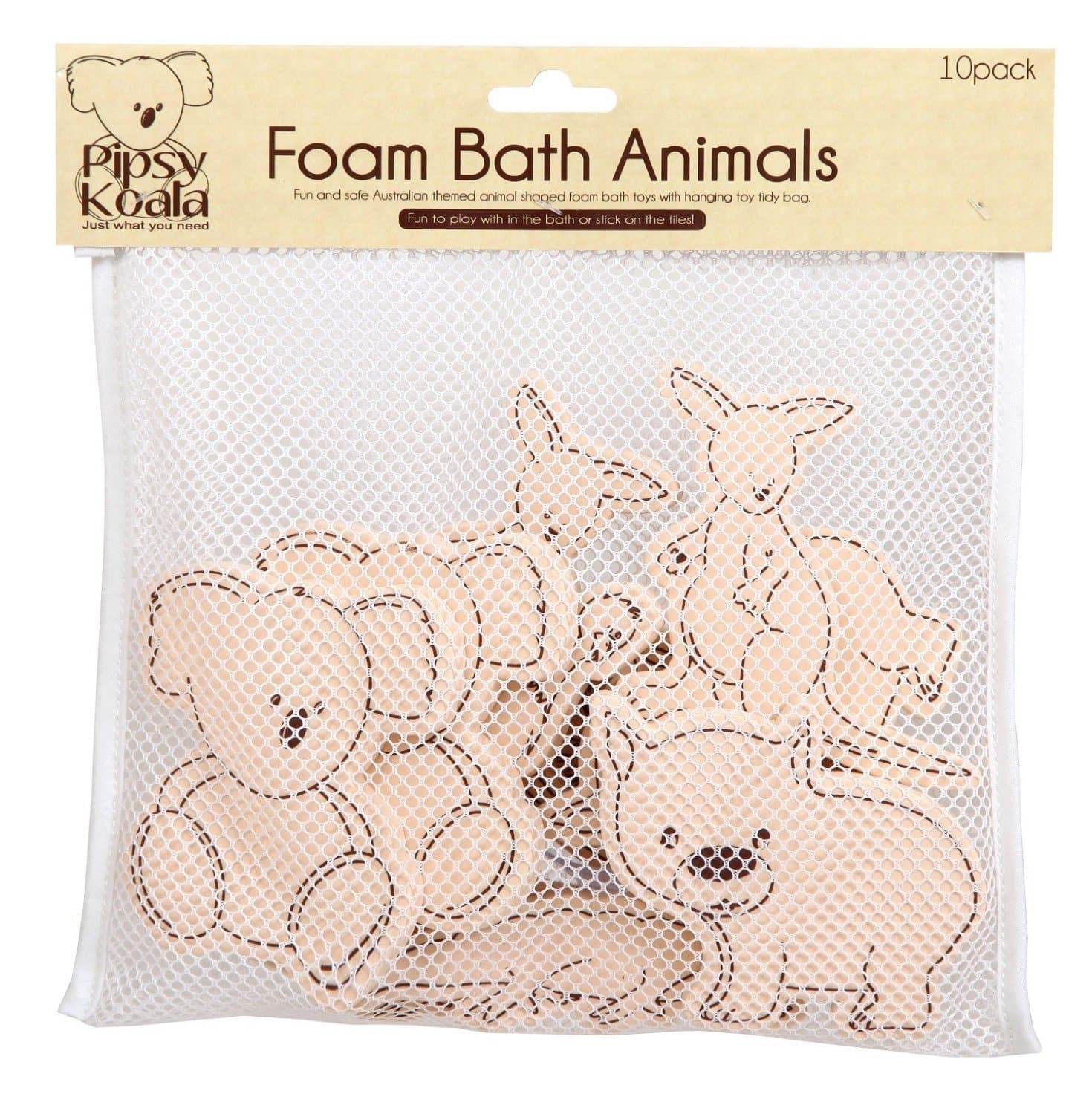 Pipsy Koala Foam Bath Animals, Beige