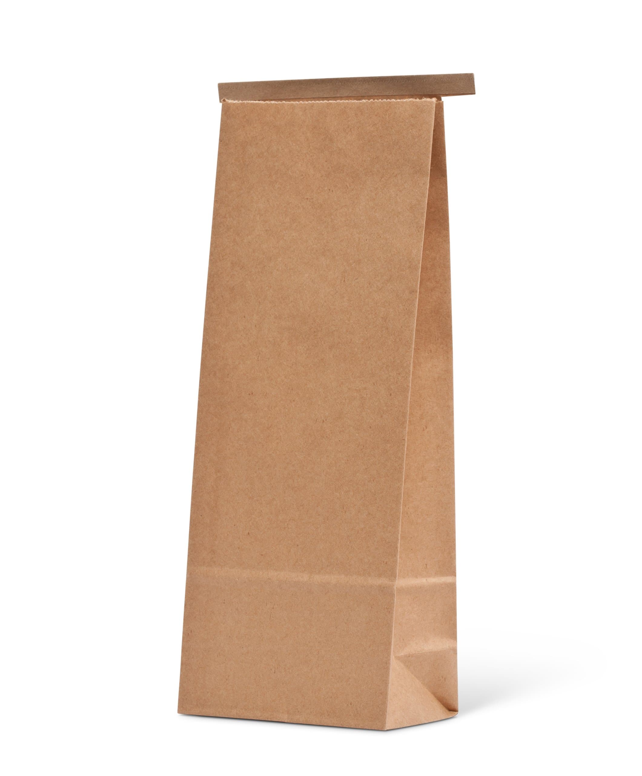 Pacific Bag 100-625 Paper Tin-Tie Bag, 2 lb/ 1 kg, Natural Kraft with White Kraft Liner, 5" Length x 3" Gusset x 12-1/2" Height (Case of 500)