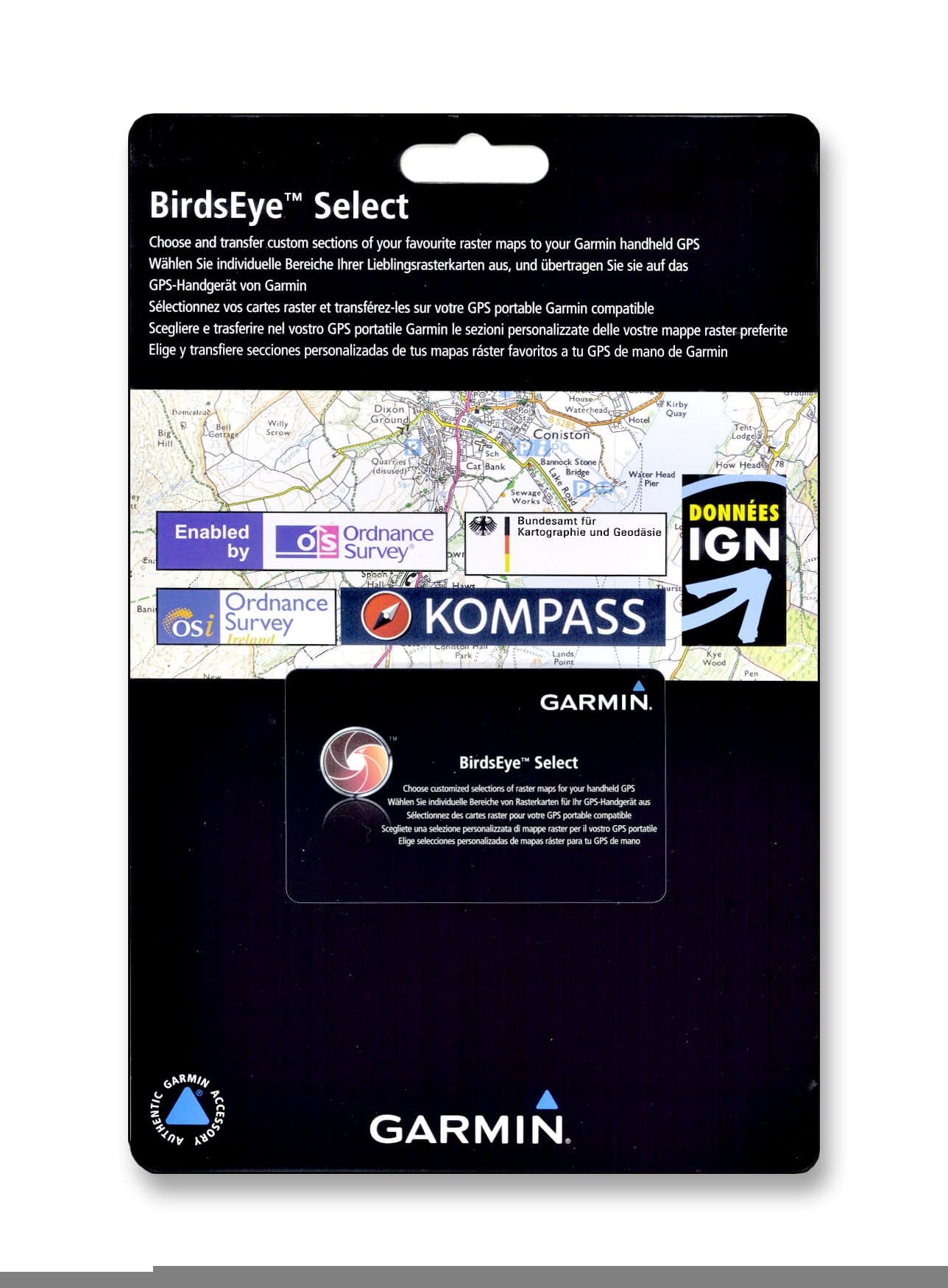 GarminBirdsEye Satellite Imagery Select Card, Black