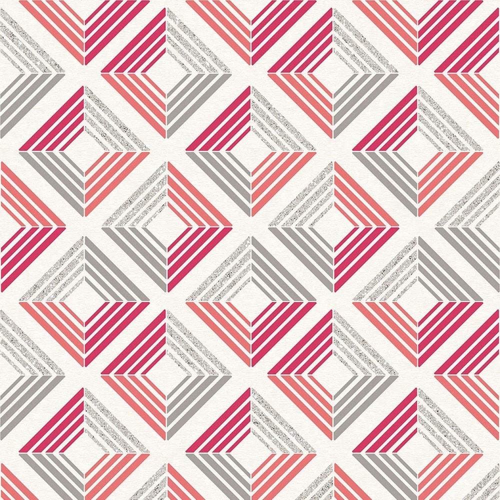 3D Wallpaper Geometric Diamond Glitter Echo Retro Squares Modern Bold