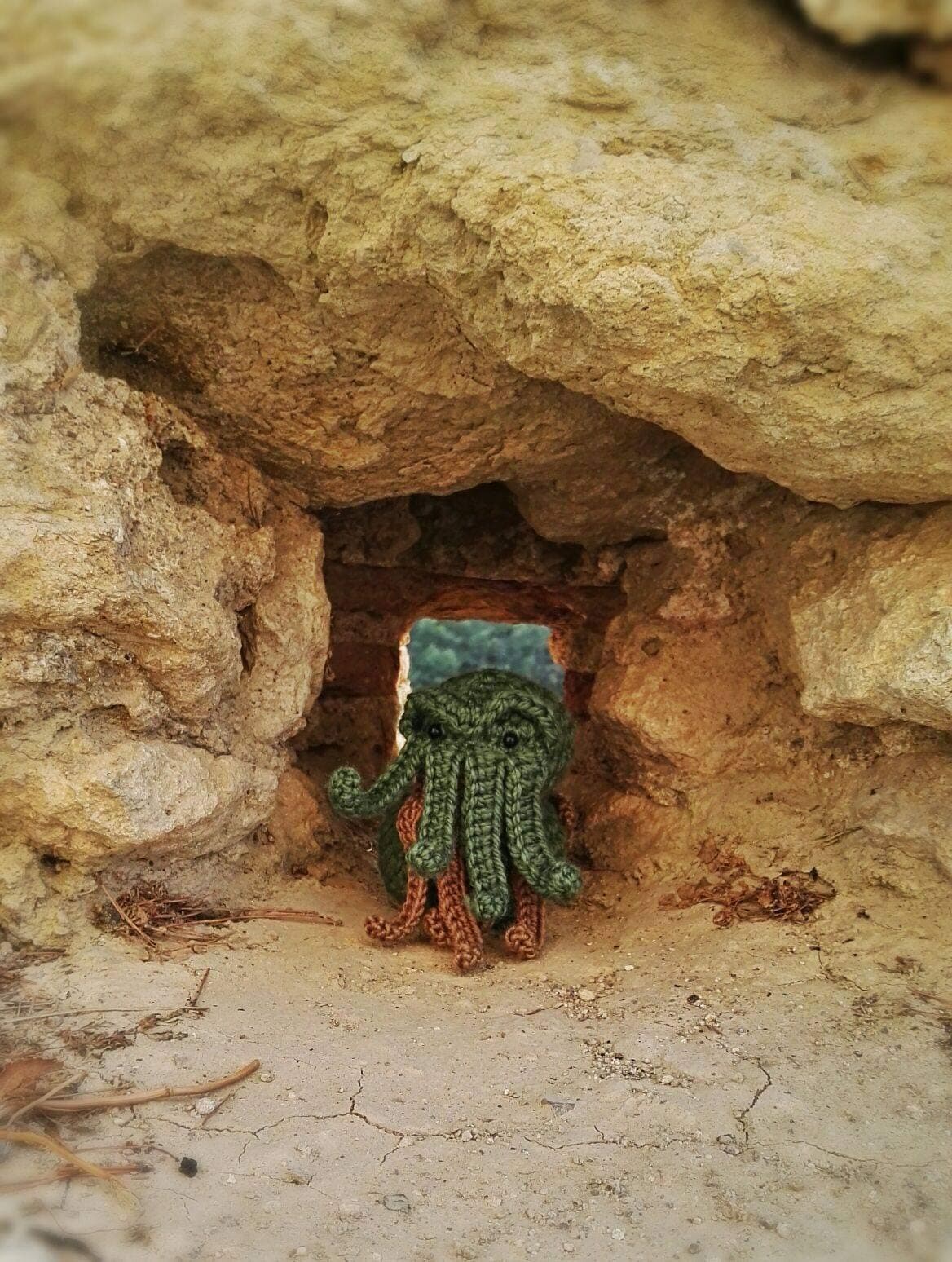 Cthulhu Lovecraft doll amigurumi