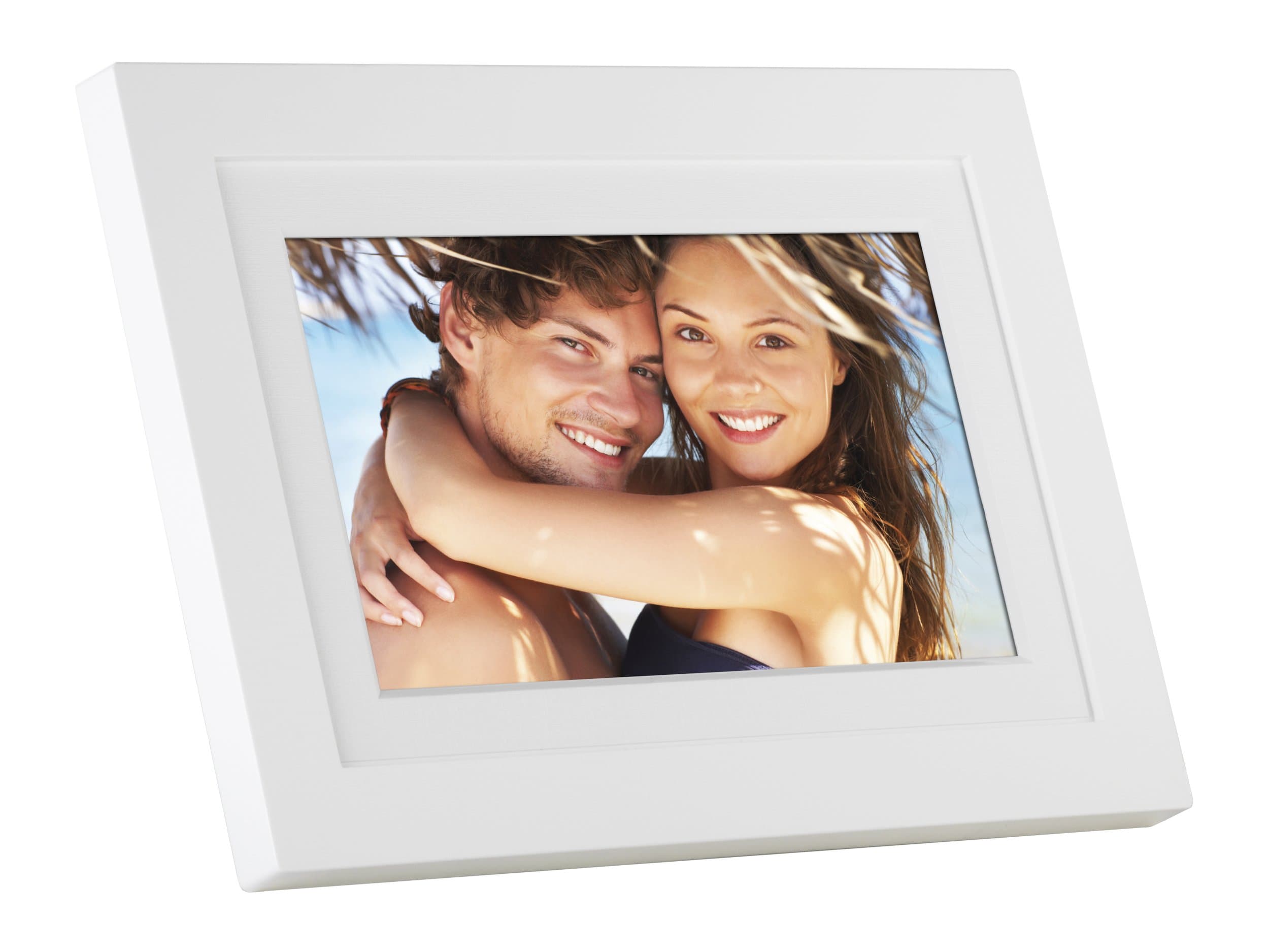 GiiNii SH-701W 7-Inch Analog Picture Frame (White)