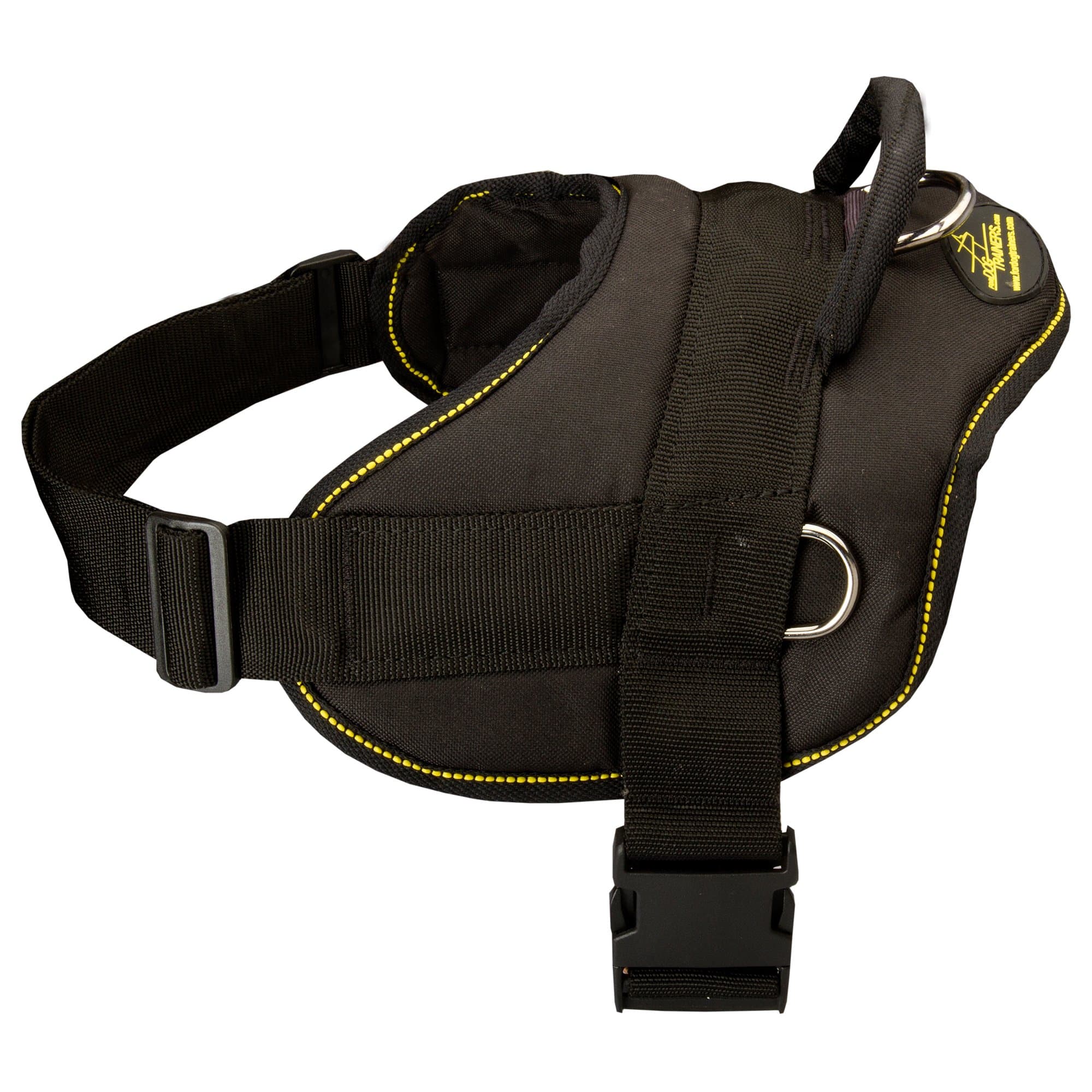 ForDogTrainers Rottweiler Nylon Dog Harness Adjustable Lightweight for Pulling, Walking and Training