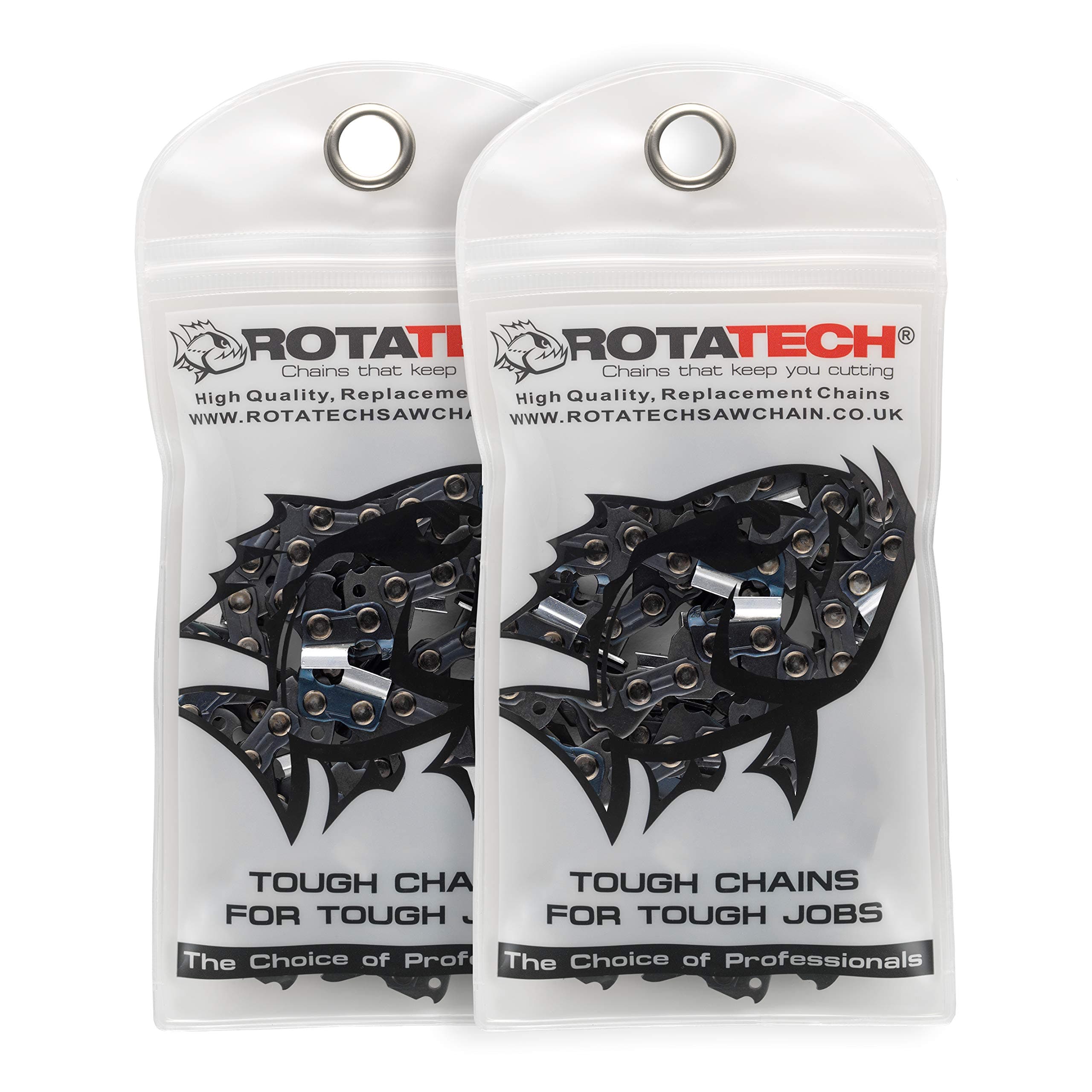 x2 (Two) GENUINE Rotatech Professional Chainsaw Chain To Fit STIHL 028 18" Bar 22LPX074E (2 Chains)