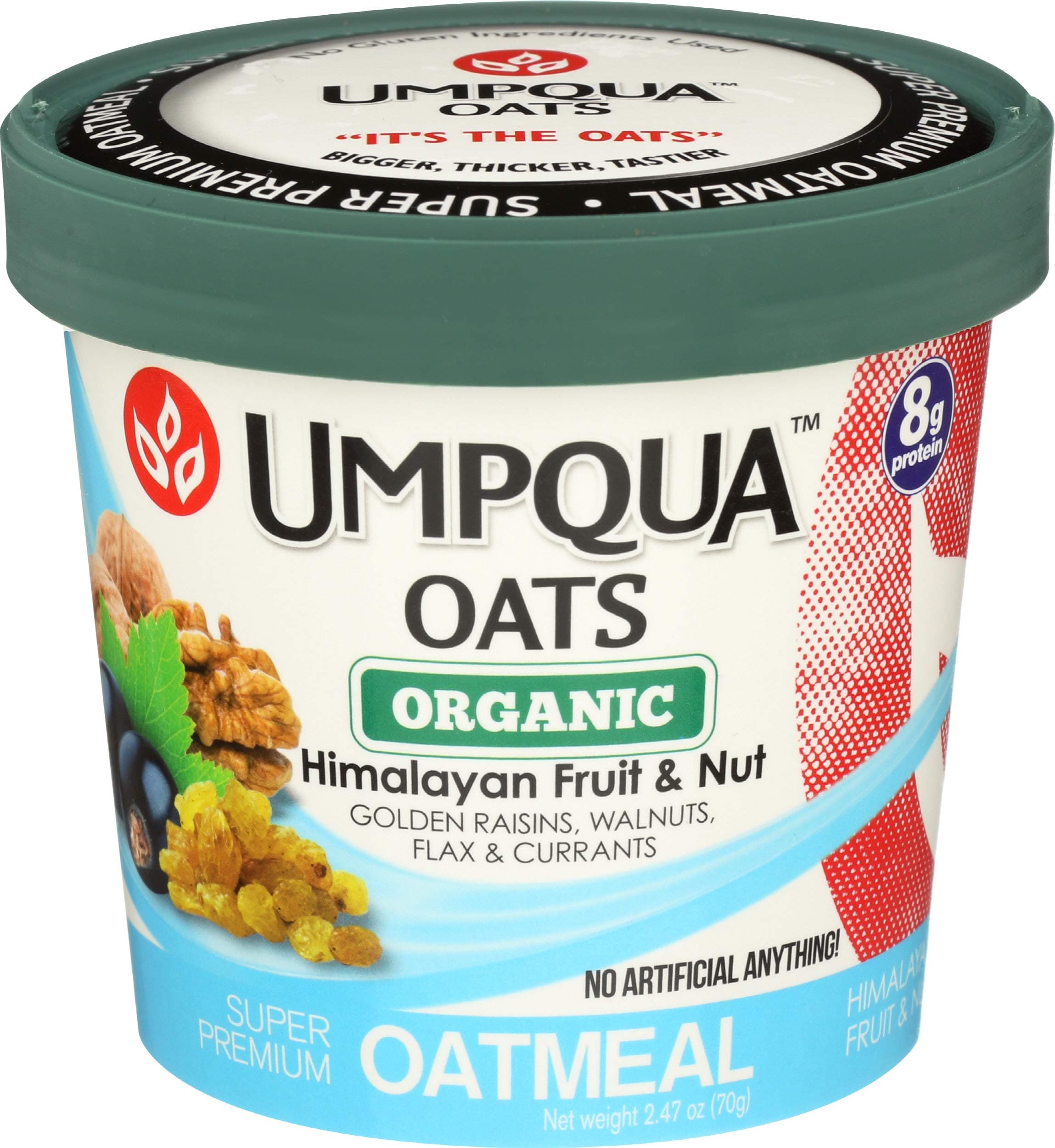 Umpqua Oats, Oatmeal Cup Himalayan Fruit Nut Organic, 2.47 Ounce