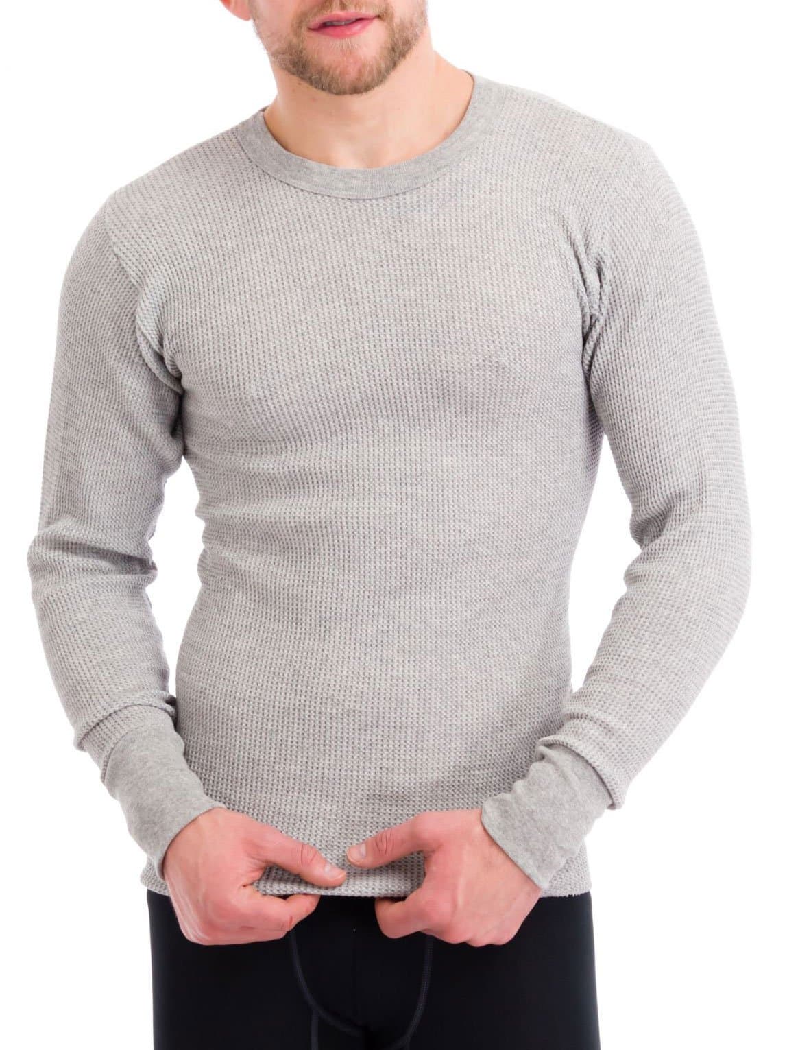 Essential Apparel Men's Old School Waffle Knit Thermal Top
