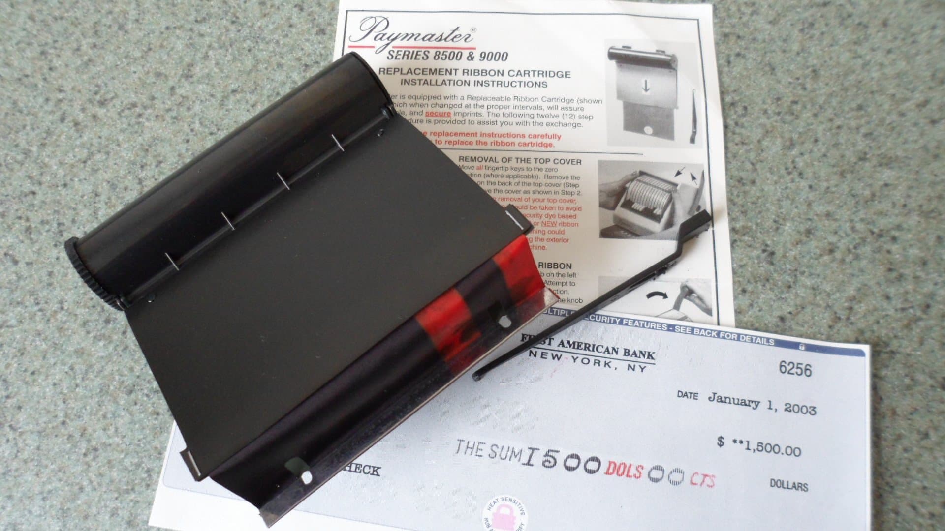 Paymaster 9000-8 Replacement Ink Ribbon Cartridge (4-color)