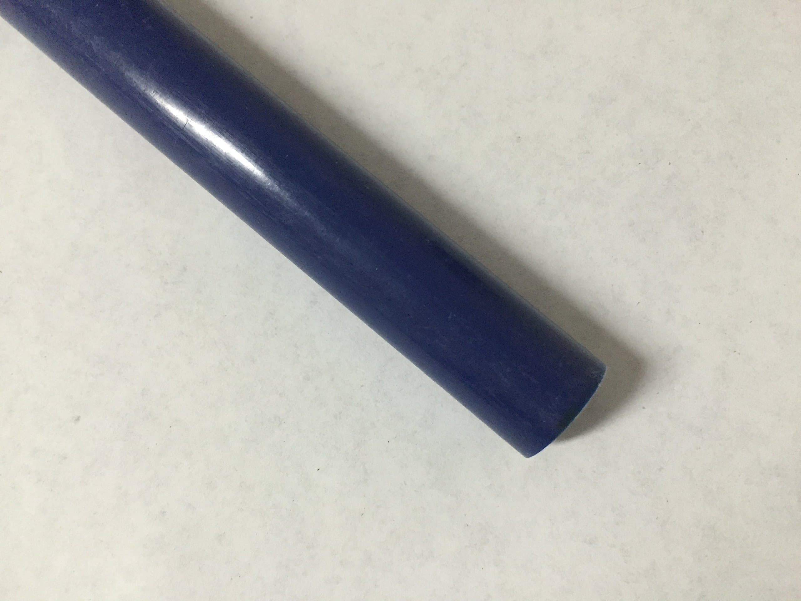 Acetal Copolymer Plastic Round Rod 2" Diameter, 12" Length - Blue Color