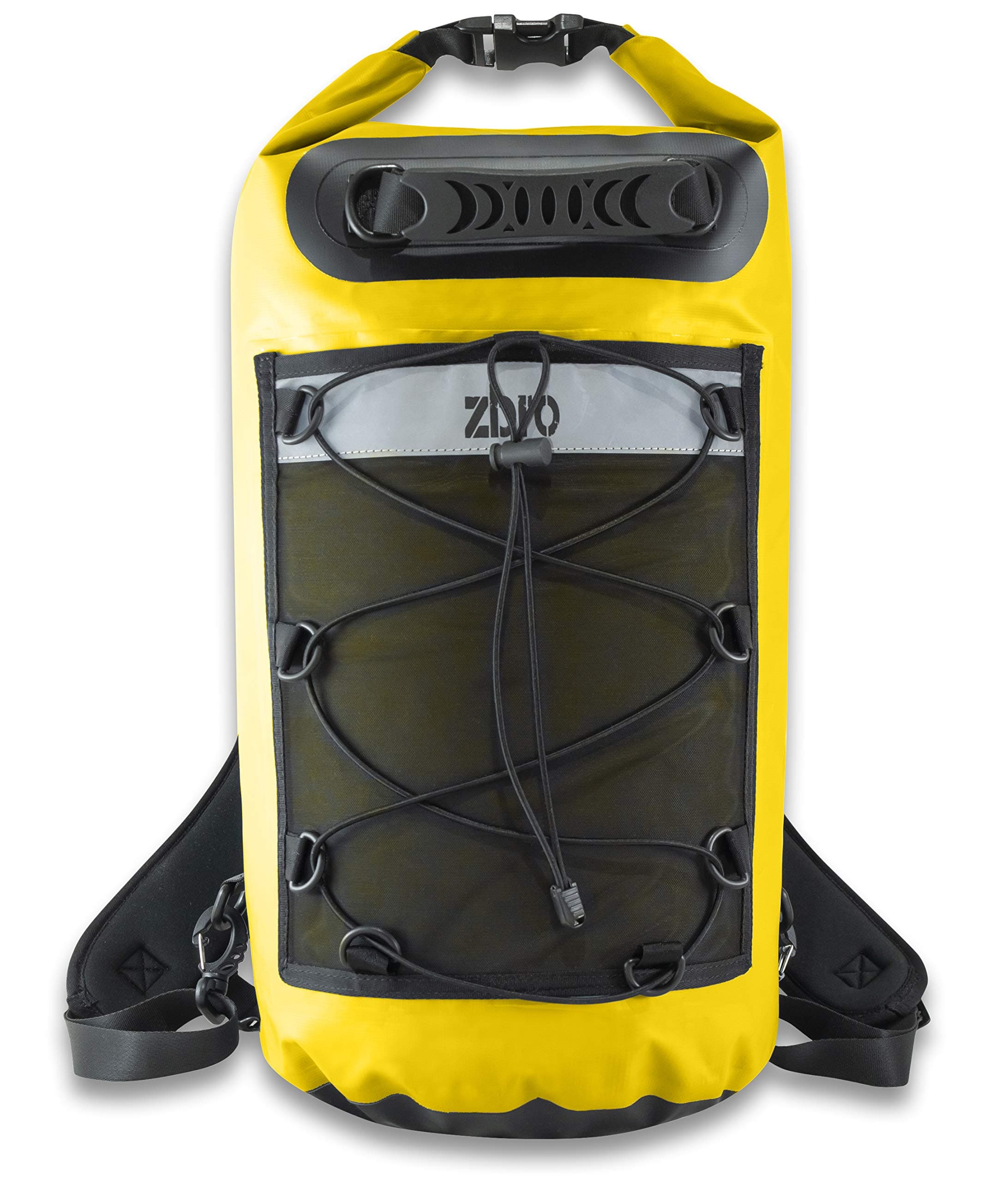 ZBRO Waterproof Dry Bag Backpack with Padded Straps and Mesh Pocket - Floating Dry Bags for Water Sports Travel Kayaking Boating Swimming Snorkeling - Dry Sack 20l 30l 40l for Kayak