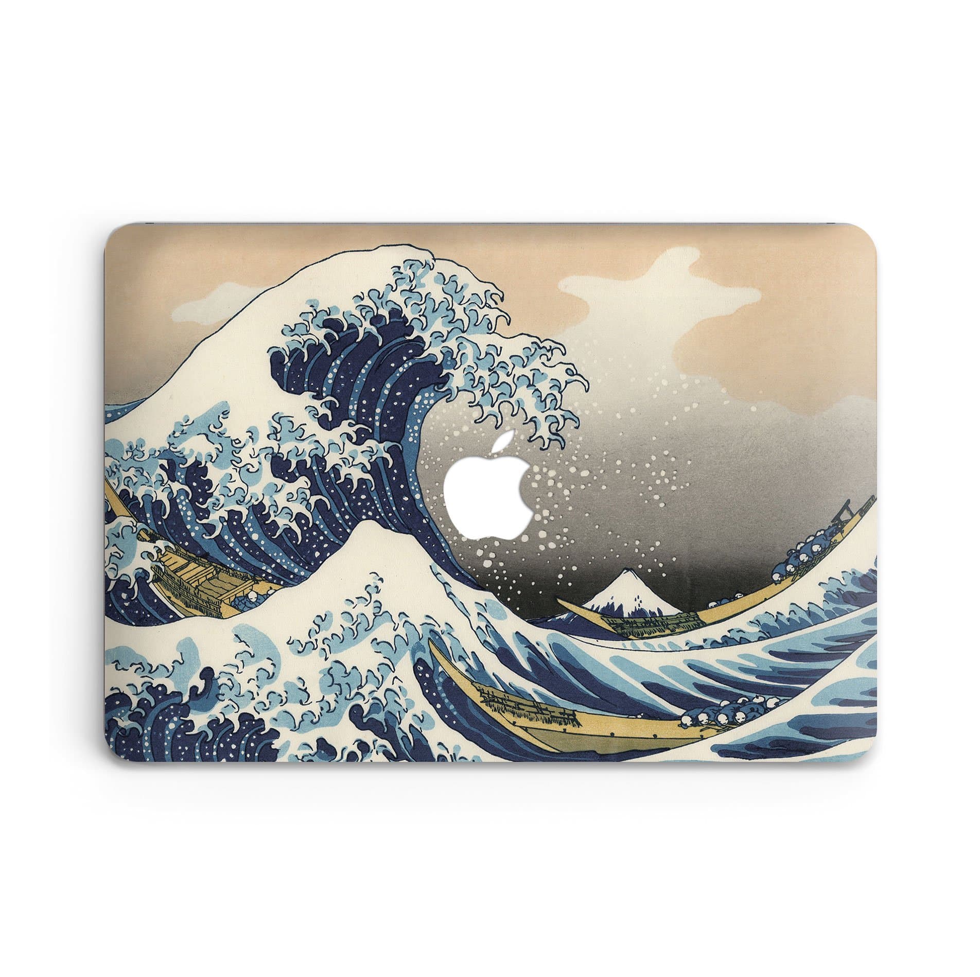 GoodMoodCases Plastic Hard Case Cover for MacBook Pro Retina 13 inch 2013-2015 (A1502 & A1425) without CD Rom (Not fit Macbook Pro 13 2016) - Great Wave Kanagawa