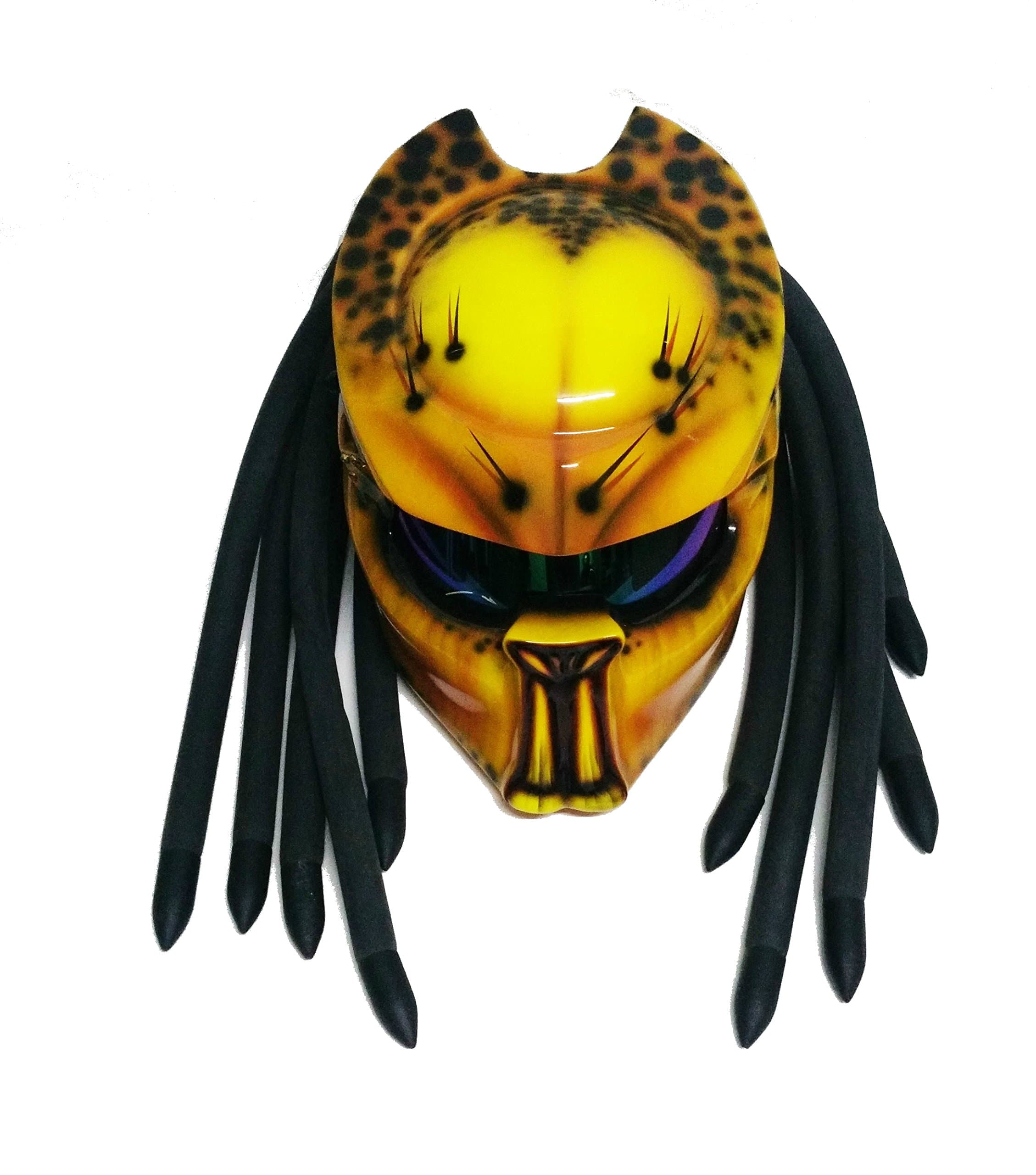 Pro Predator Motorcycle DOT Approved Helmet Foam Dread include Tri Laser SY14 Size Large