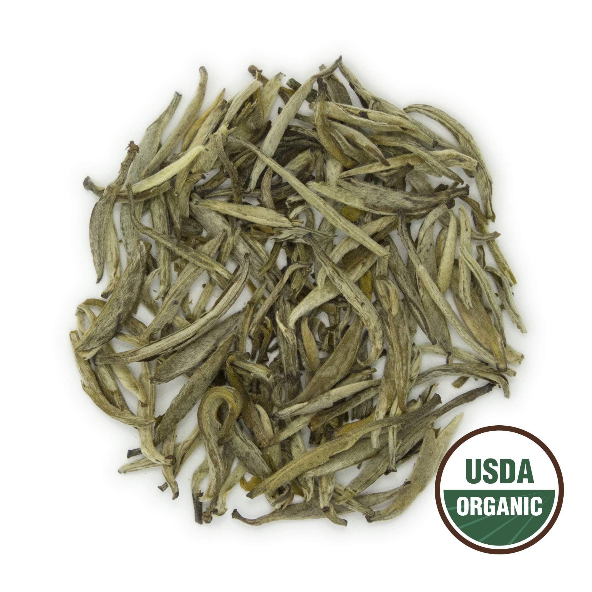 Organic Jasmine Silver Needle (180+ Cups) - 16oz. Premium Loose Leaf White Tea - USDA Organic - Brew Hot, Kombucha Tea, Tea Cocktails