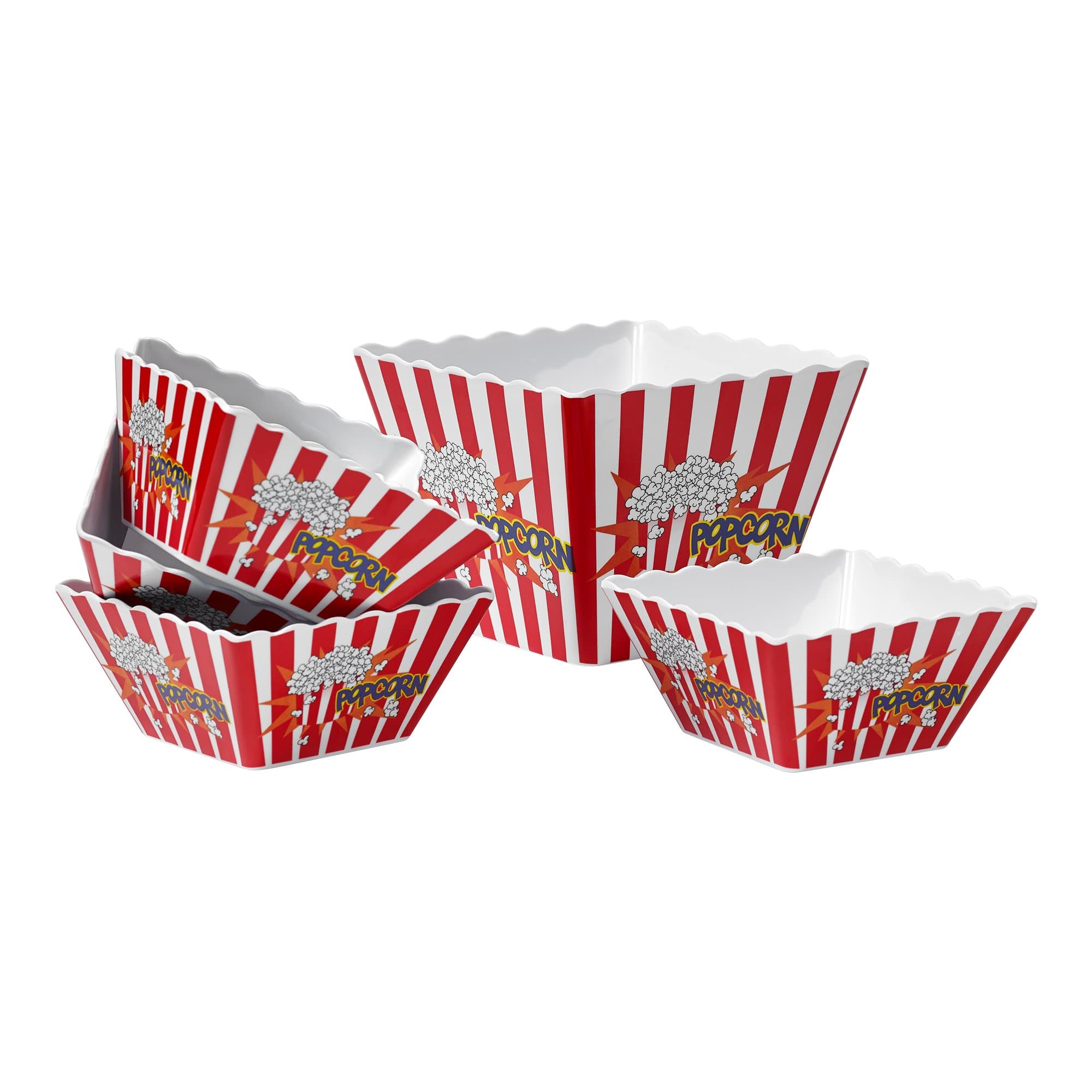 5 Piece Popcorn Serving Bowl Set