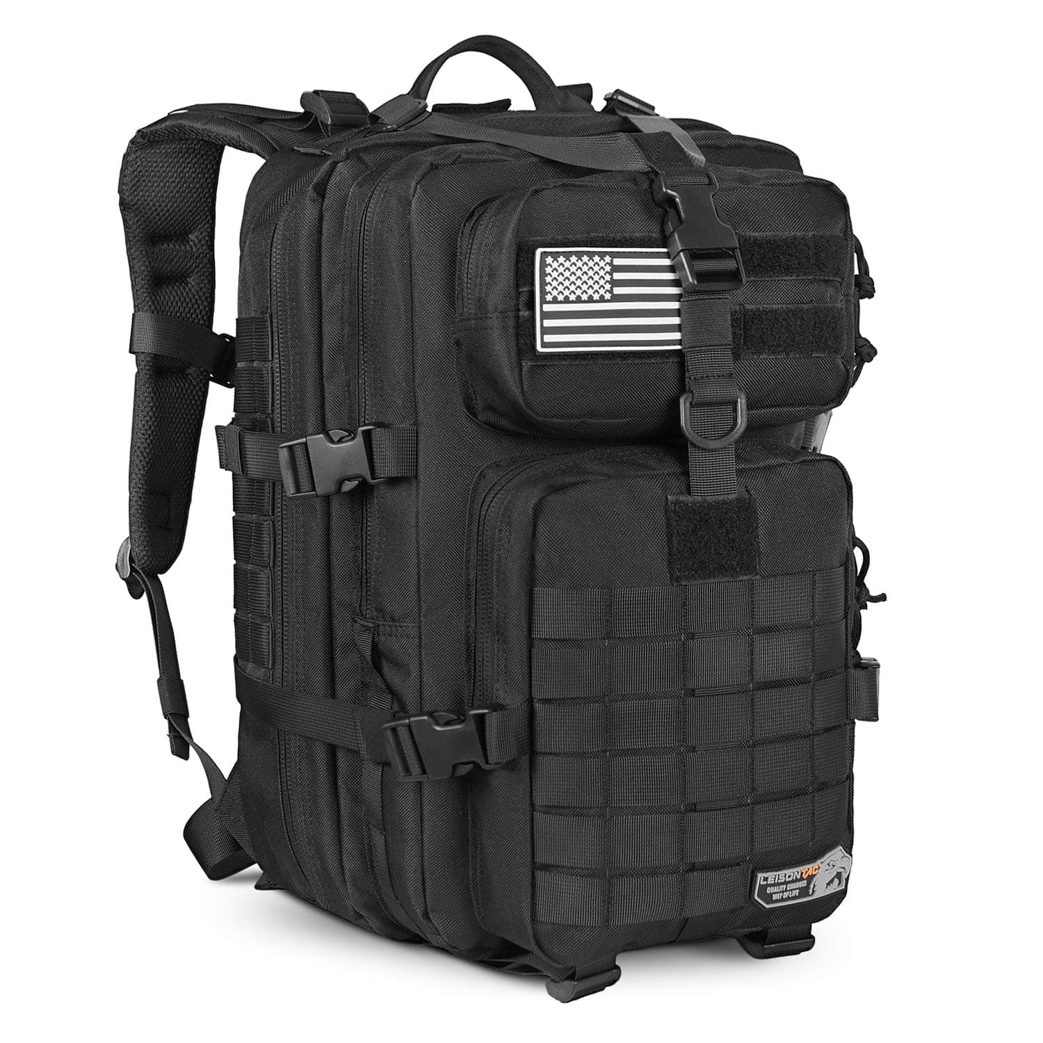 LeisonTac 42L Tactical Backpack Military ISO Standard with Hydration Bladder Compartment
