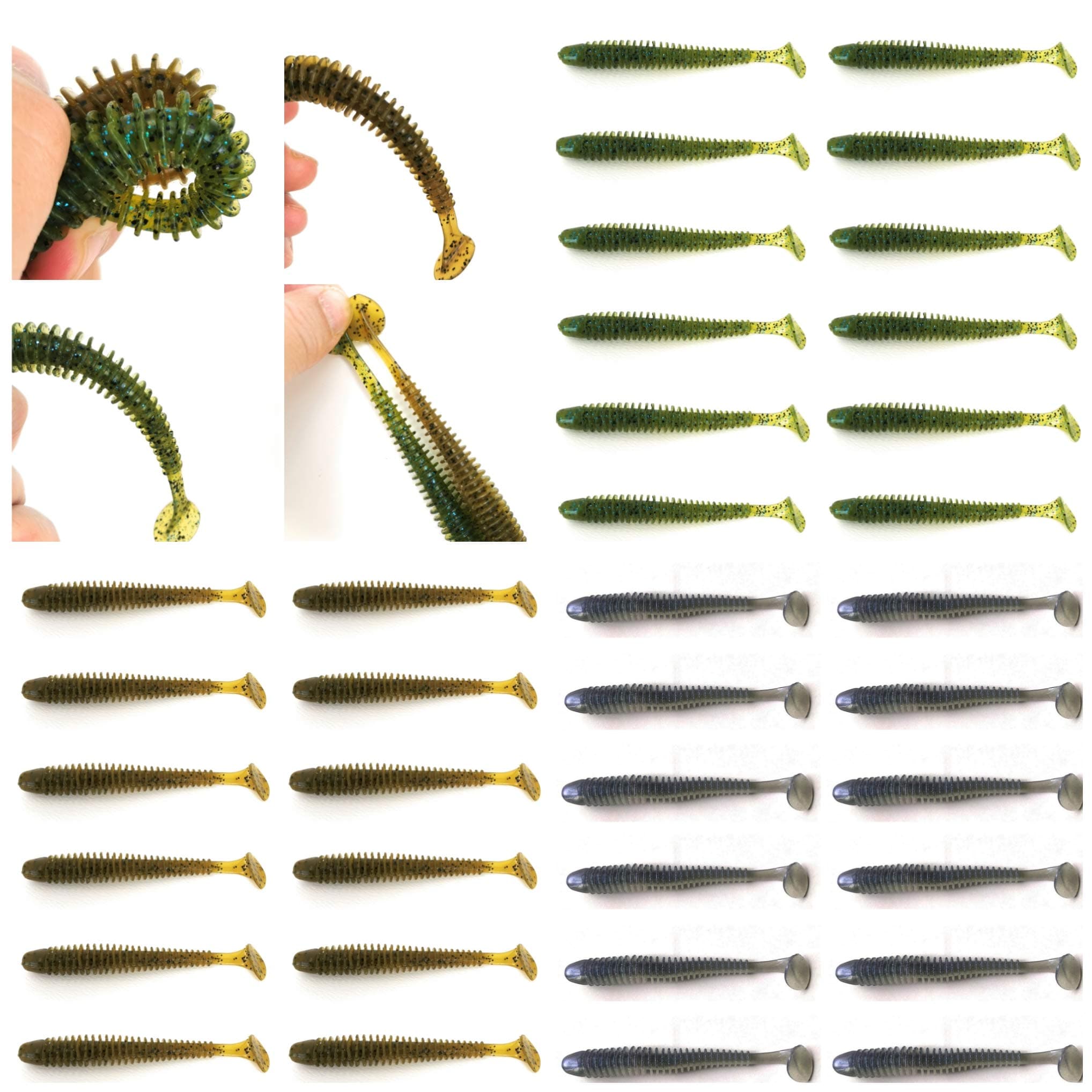 #2710 Best Fishing Soft Baits Kits Plastic