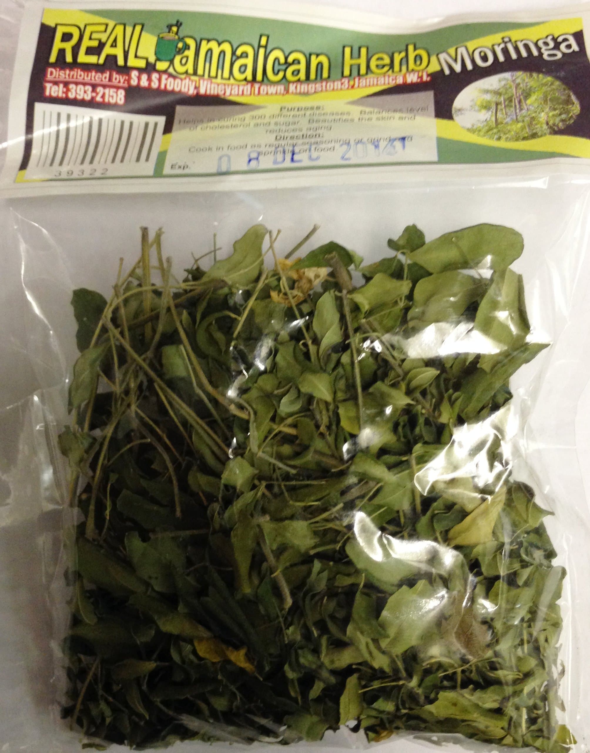 Real Jamaican Herb Moringa Leaves