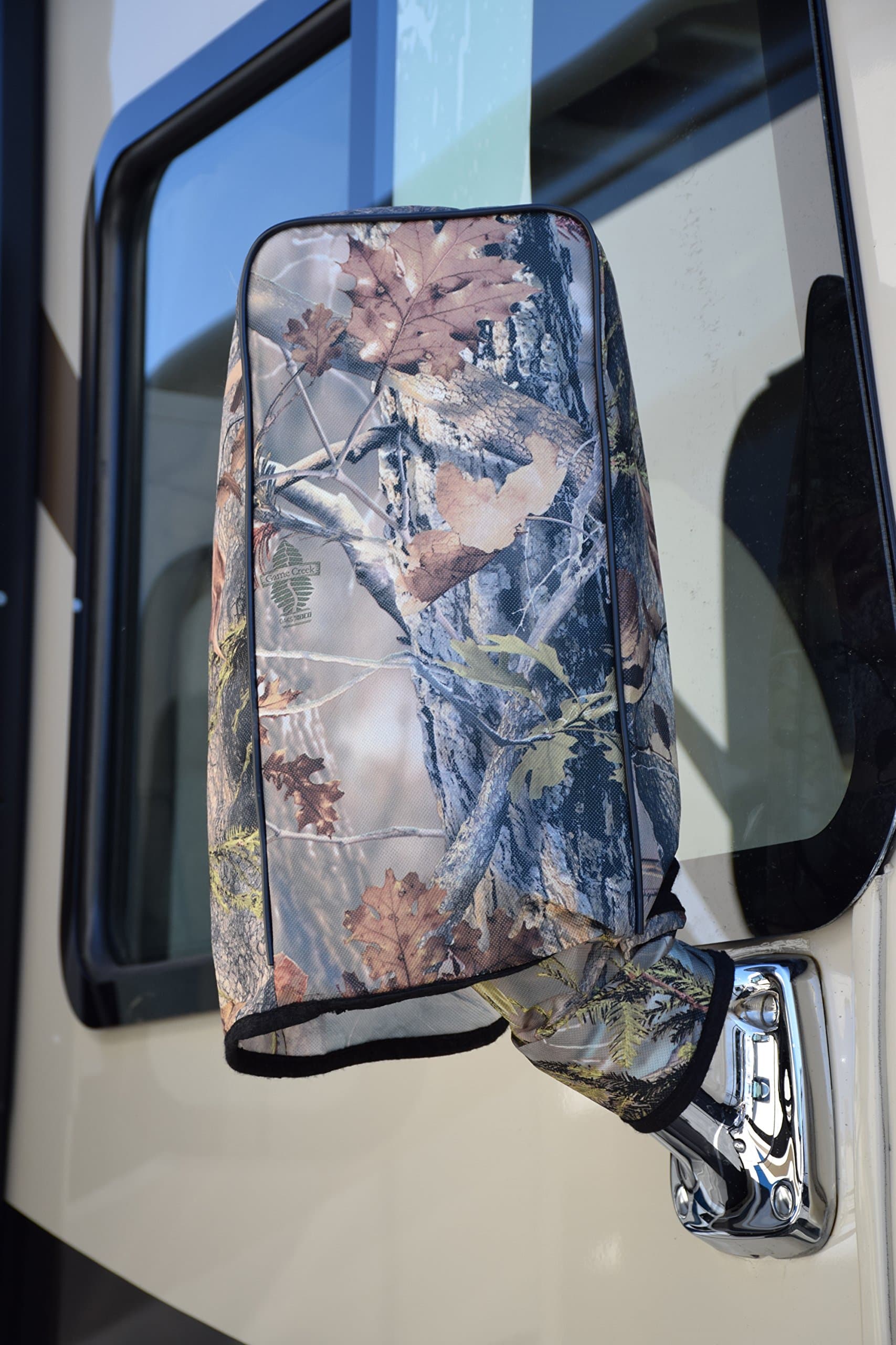 ADCO 2670 Game Creek Oak Camouflage Side Mirror Socks, Universal, Set of 2