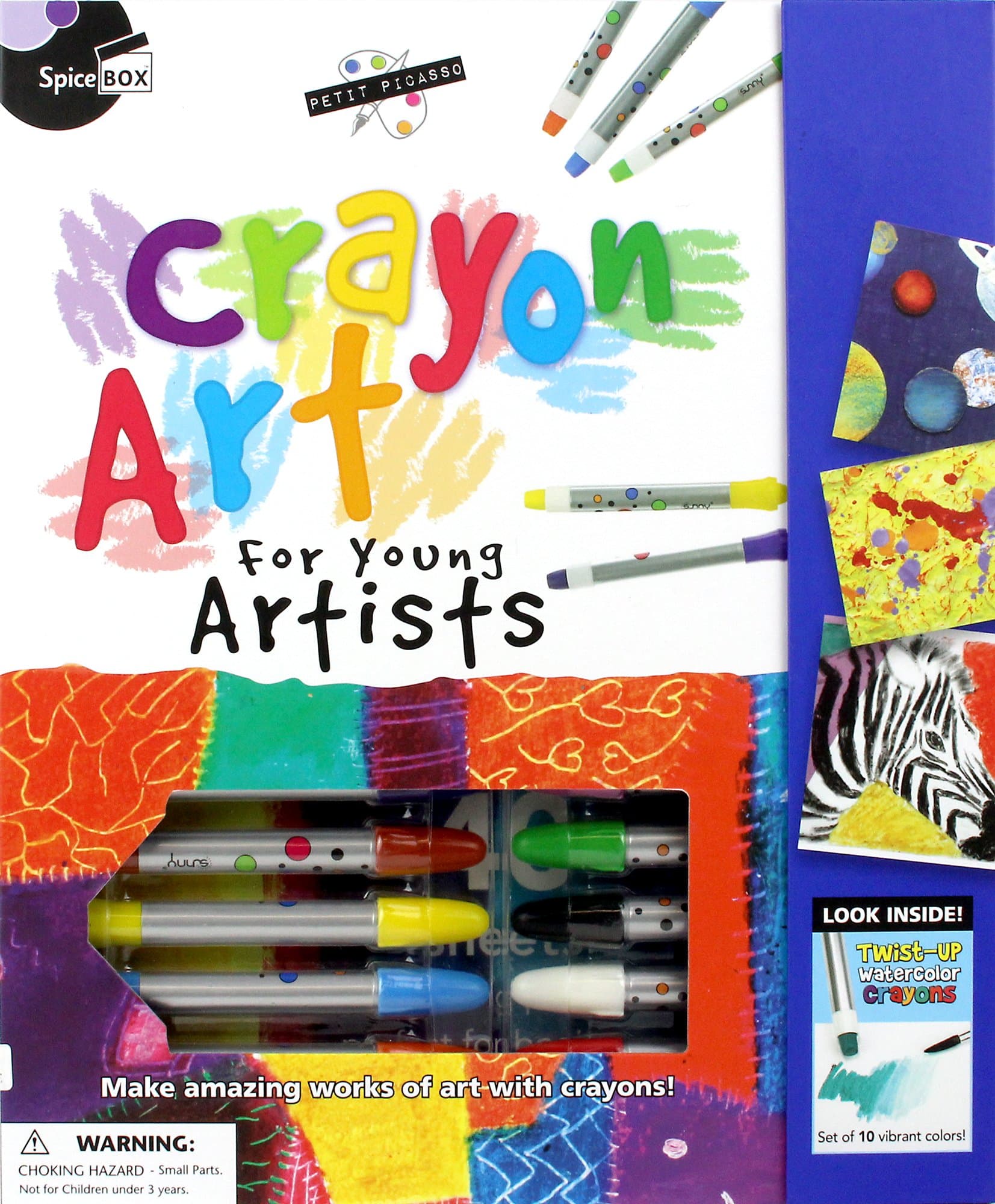SpiceBox SP22348 Petite Picasso Range Crayon Art Kit for Young Artists