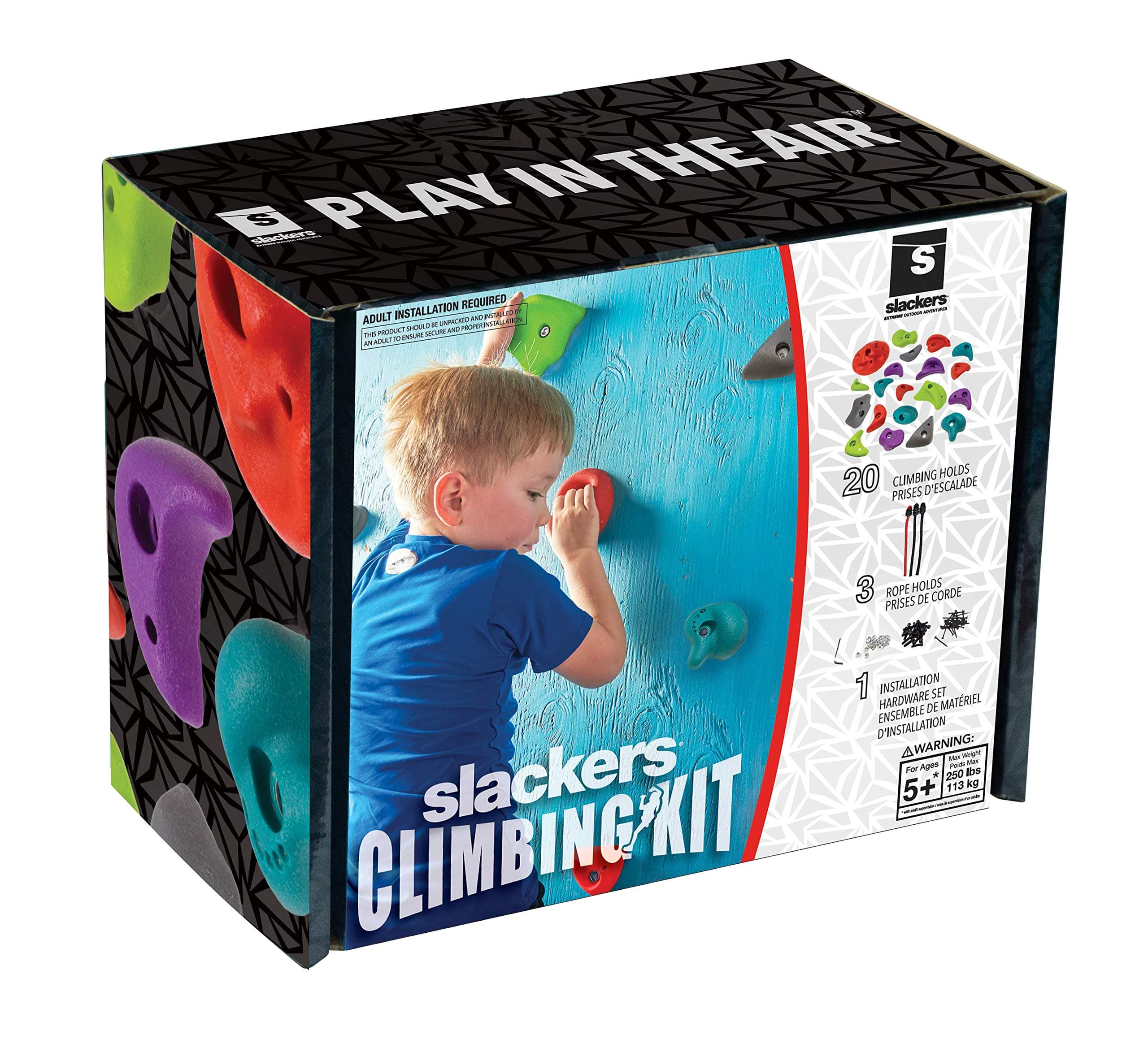 Slackers Rock Climbing Holds Kit