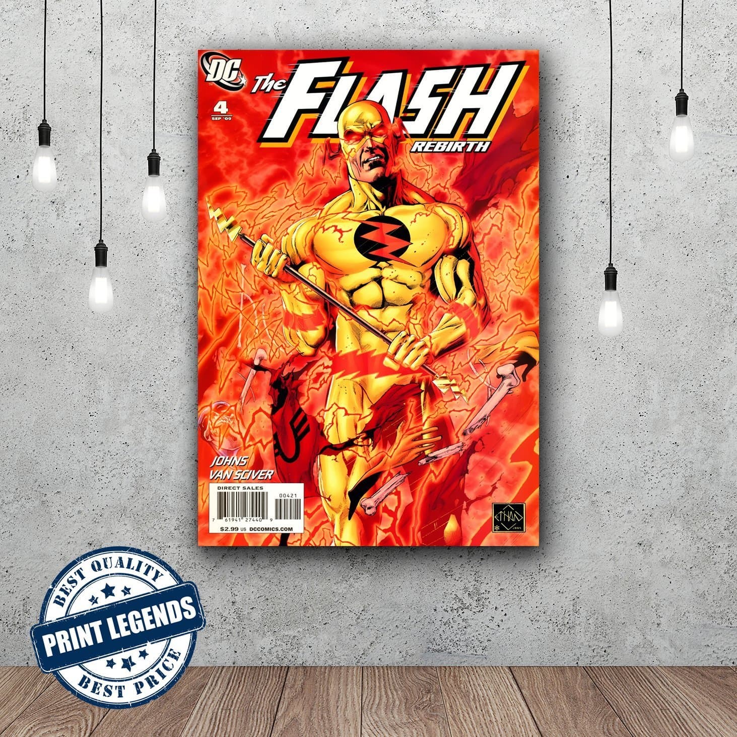 The Flash Comic Book Canvas Print - Canvas Art - Wall art - Framed Print