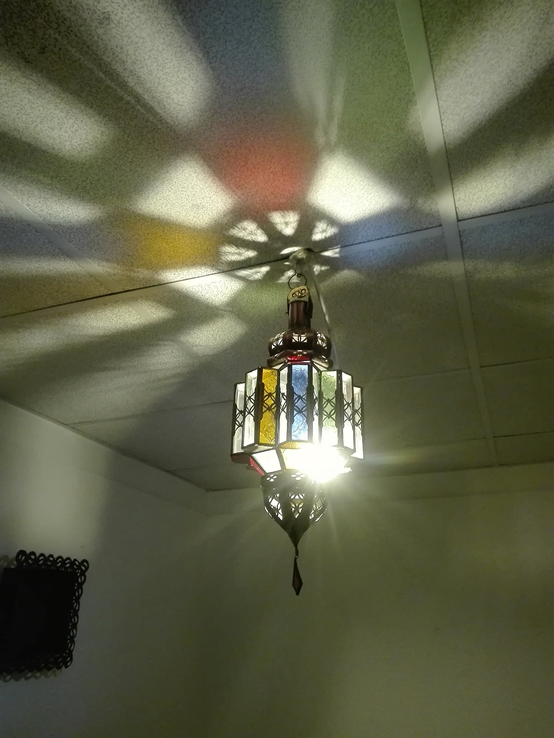 Moroccan Ceiling Suspension Light Lantern Lamp Wall Light Vintage Chic Ethnic African Arab Eastern Morocco 1012