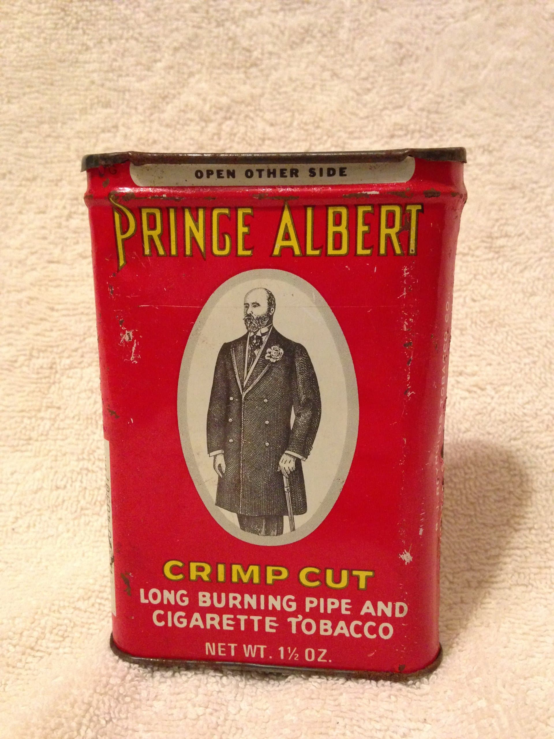 Old Prince Albert Tobacco Tin Can 1 1/2 Oz