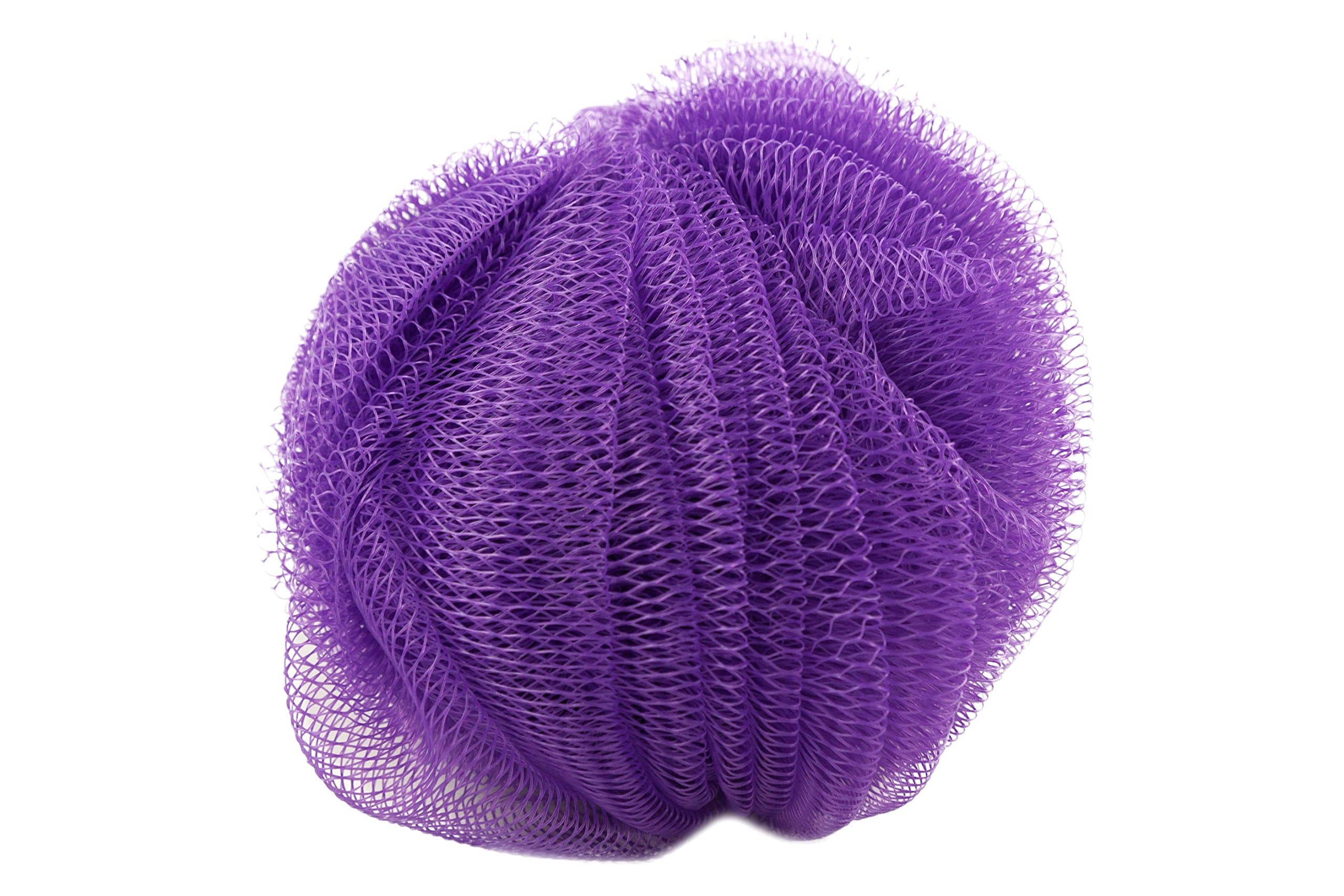 Purely Me Bath Shower Puff Sponge, Purple, 3-Pack
