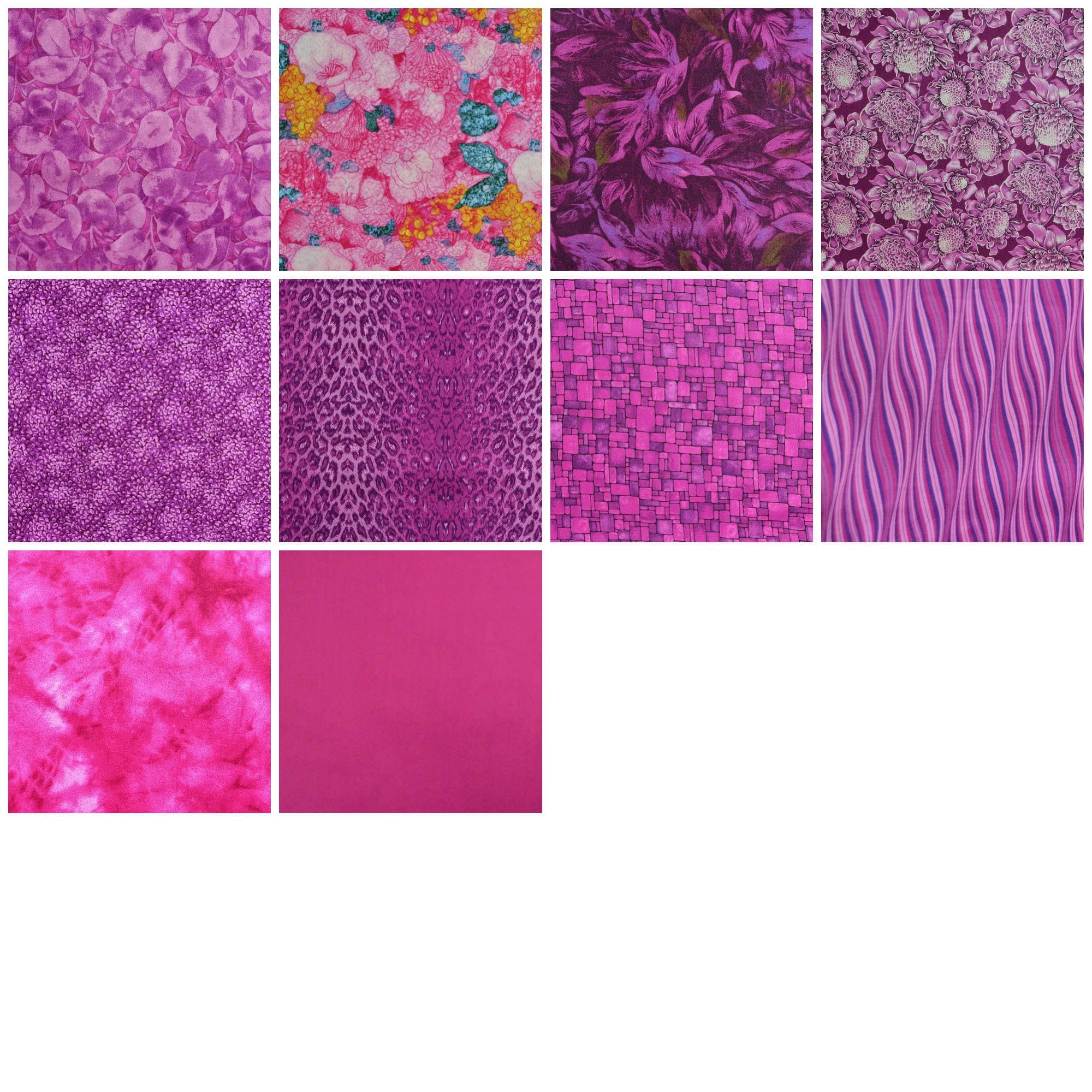 Jelly Rolls Fabric Strips for Quilting, Patchwork, Craft 100% Cotton Material Baby Girl Pink Design - Pack of 20 Strips Bundle (2.5" W x 45" L)