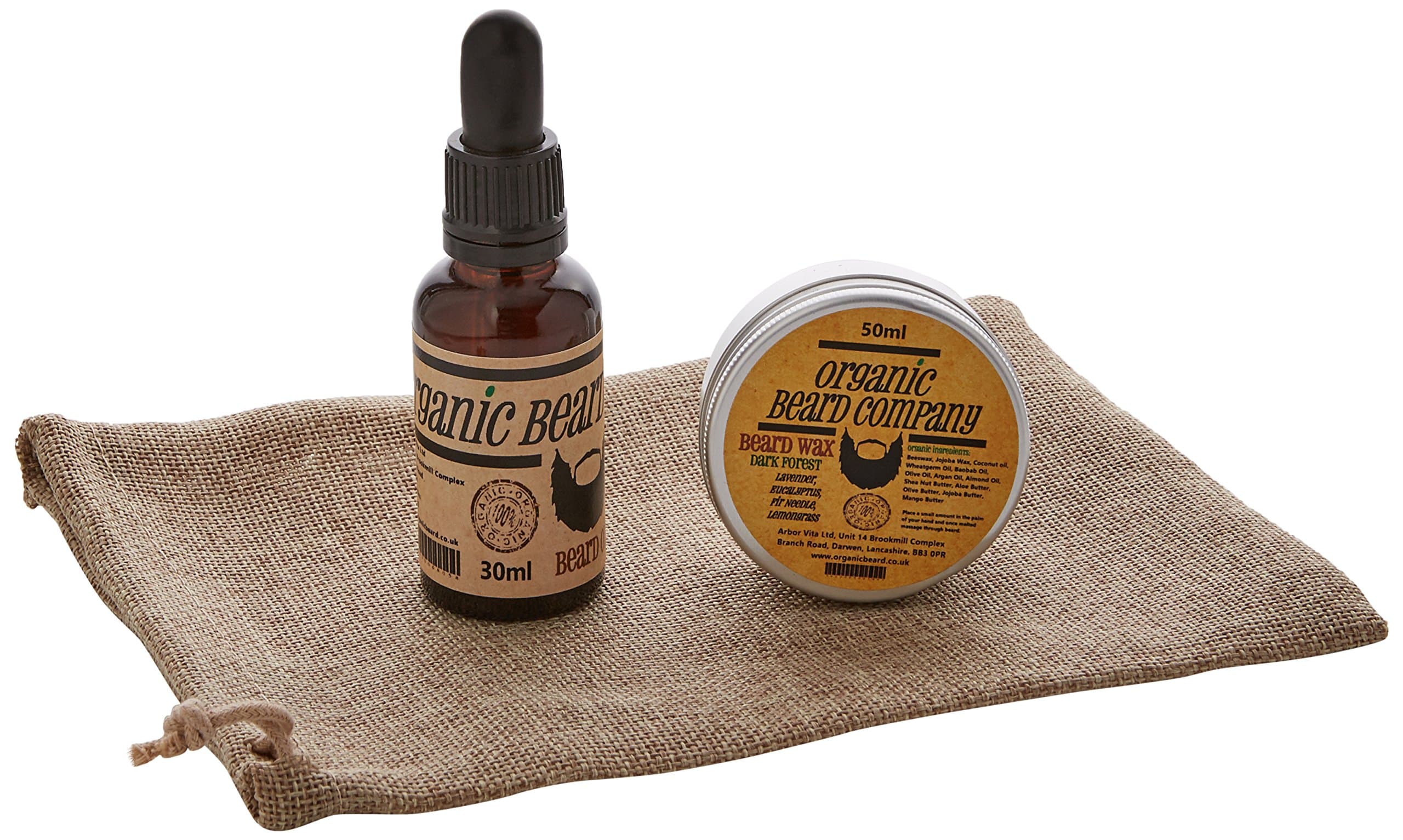Organic Beard Pack Dark Forest Oil 30 ml/Beard Wax 50 ml