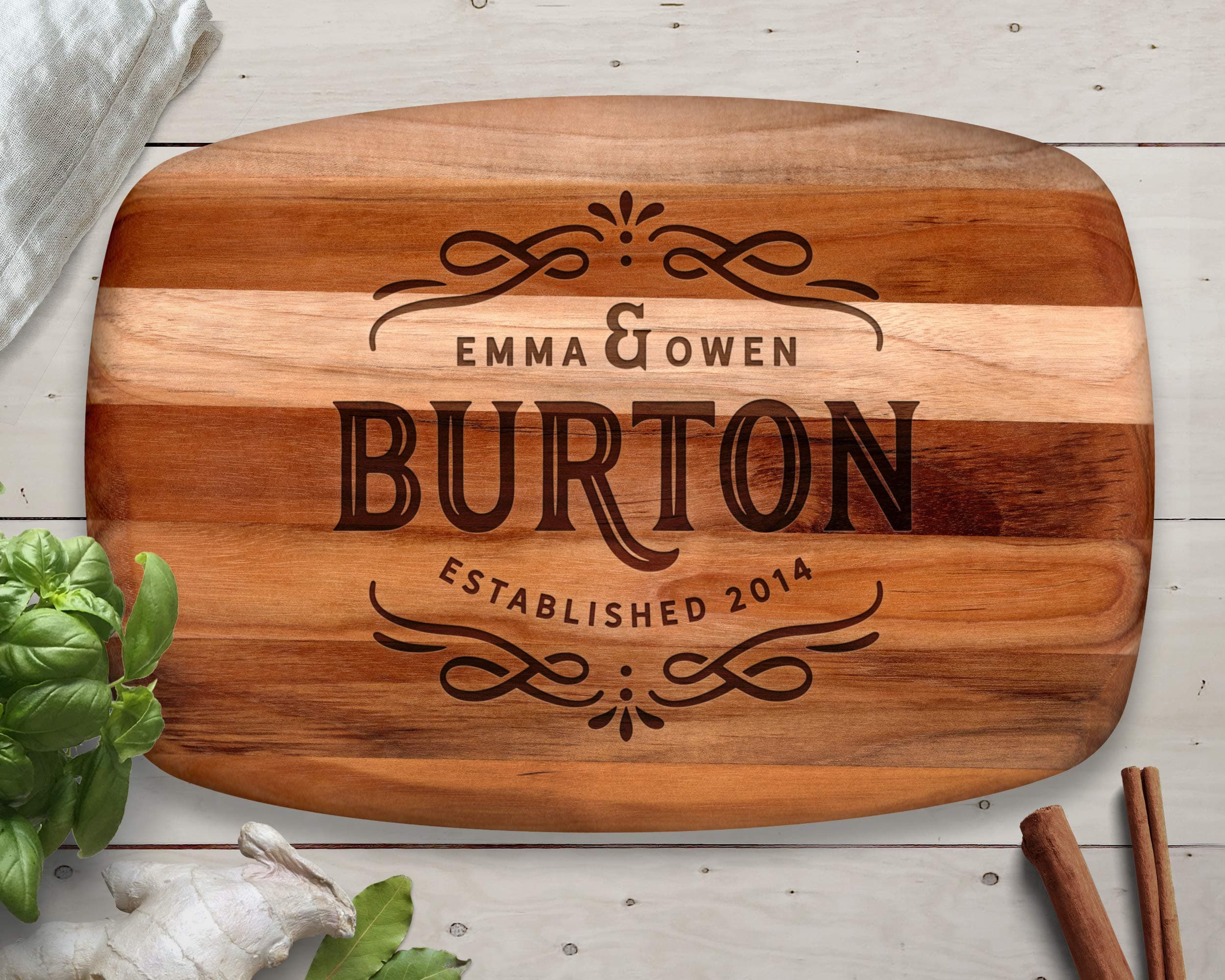 Wedding Gift, Custom Cutting Board, Teak, Personalized Cutting Board, Wood Cutting Board, Personalized Gift, Anniversary Gift, Gifts for Mom, Christmas Gift Ideas, Christmas 2018, Best Gifts