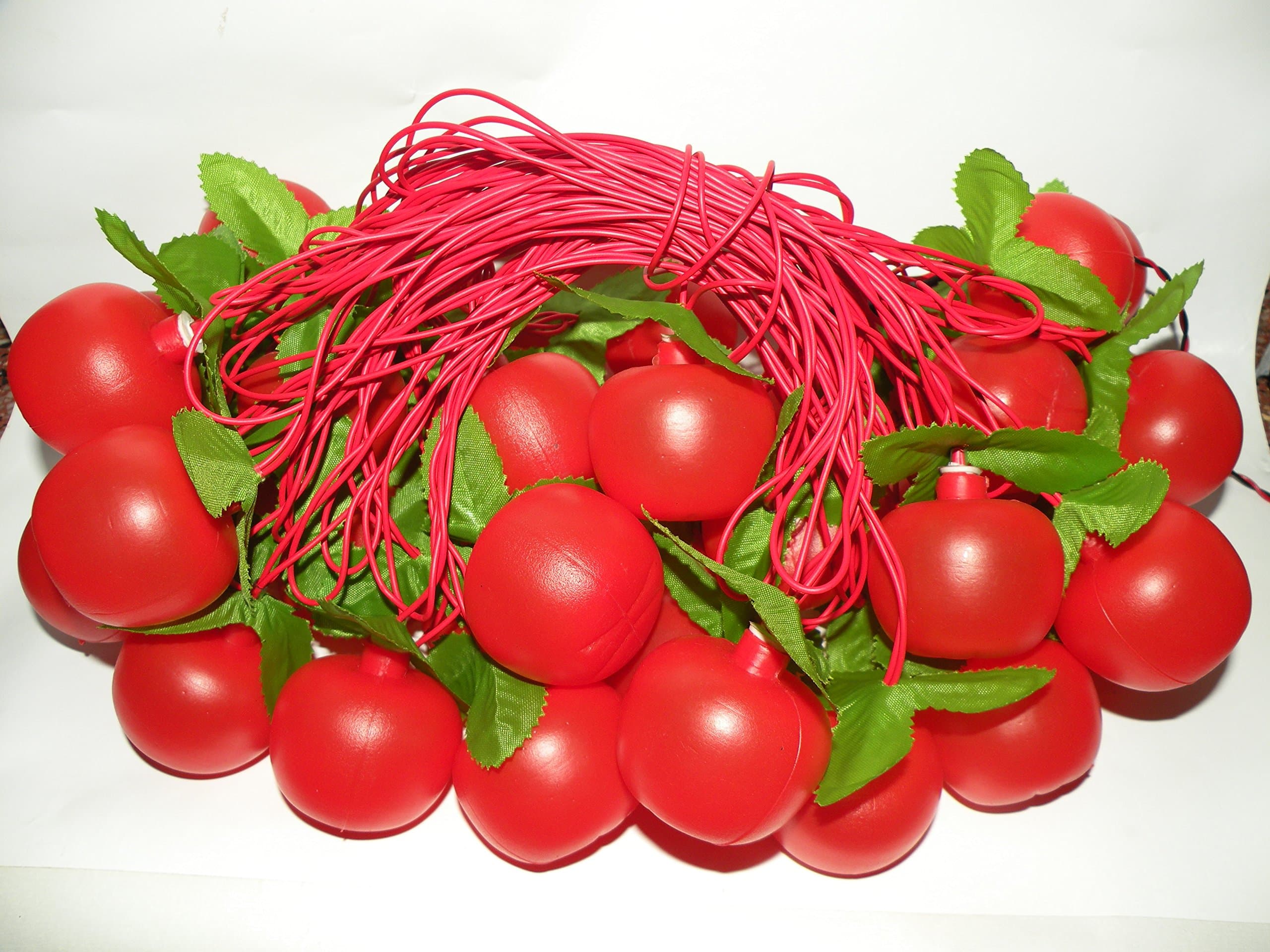 Glimmer Lightings Tomato 4 Meters String Light for Home Decor Birthday Party Diwali Christmas Decoration (Red)