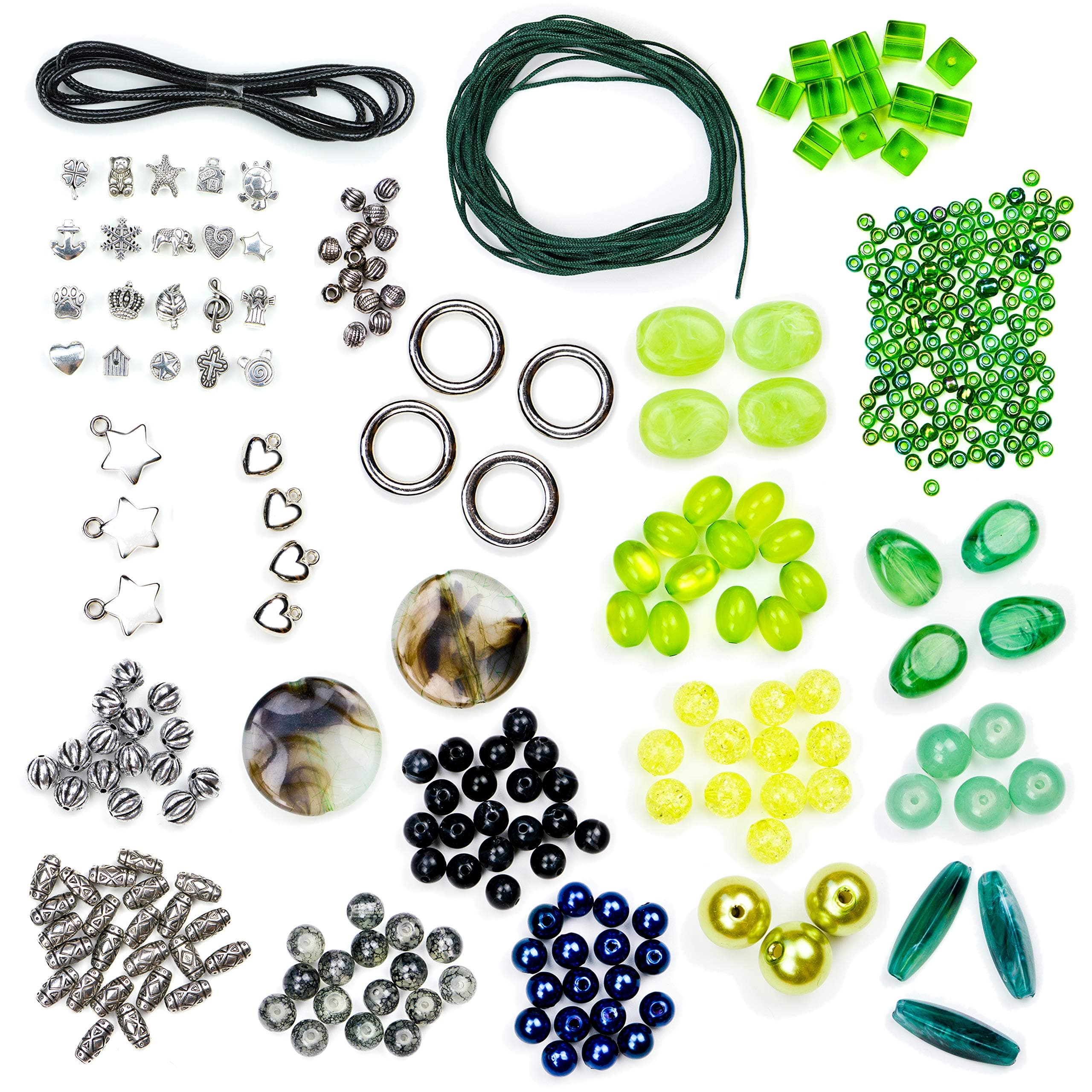 Jewelry Making Supplies Kit Includes Amazing eBook with Easy Step-by-Step Instructions. Stylish Beads, Alloy Charms, Pliers, Wire, Findings. Ideal Craft Beading Set for Adults, Girls, Teens, Beginners