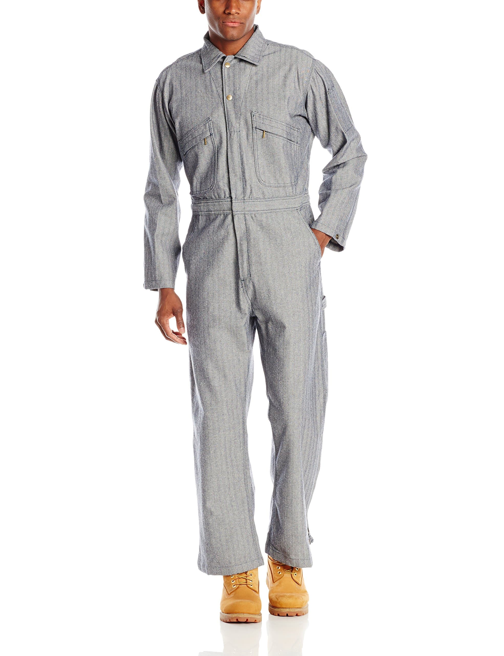 mens Long Sleeve Fisher Stripe Unlined Coverall