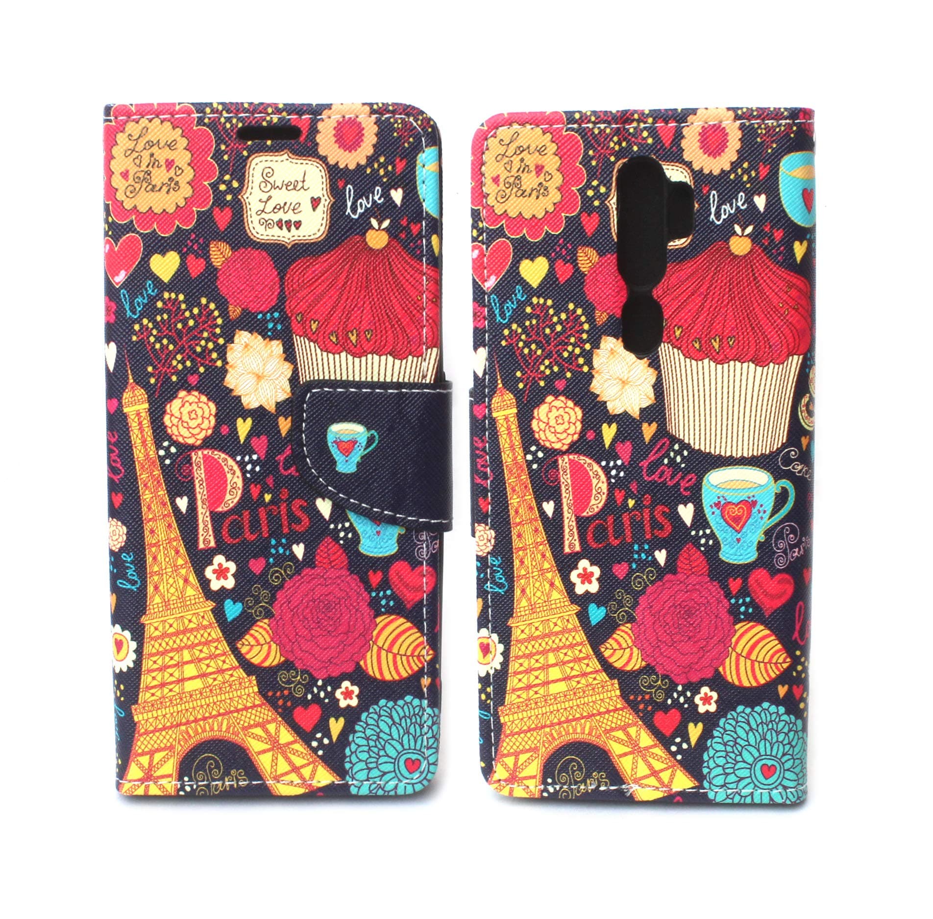 Sharp Icon Fancy Printed Designer Leather Flip Wallet Back Cover Case for Oppo A9 2020