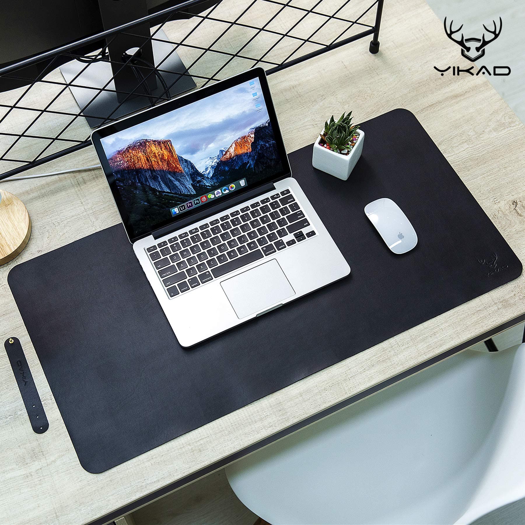 Yikda Extended leather Mouse Pad/Mat, Large Office Writing Gaming Desk Computer leather Mat Mousepad,Waterproof,Ultra Thin 1.2mm - 31"x15.5"