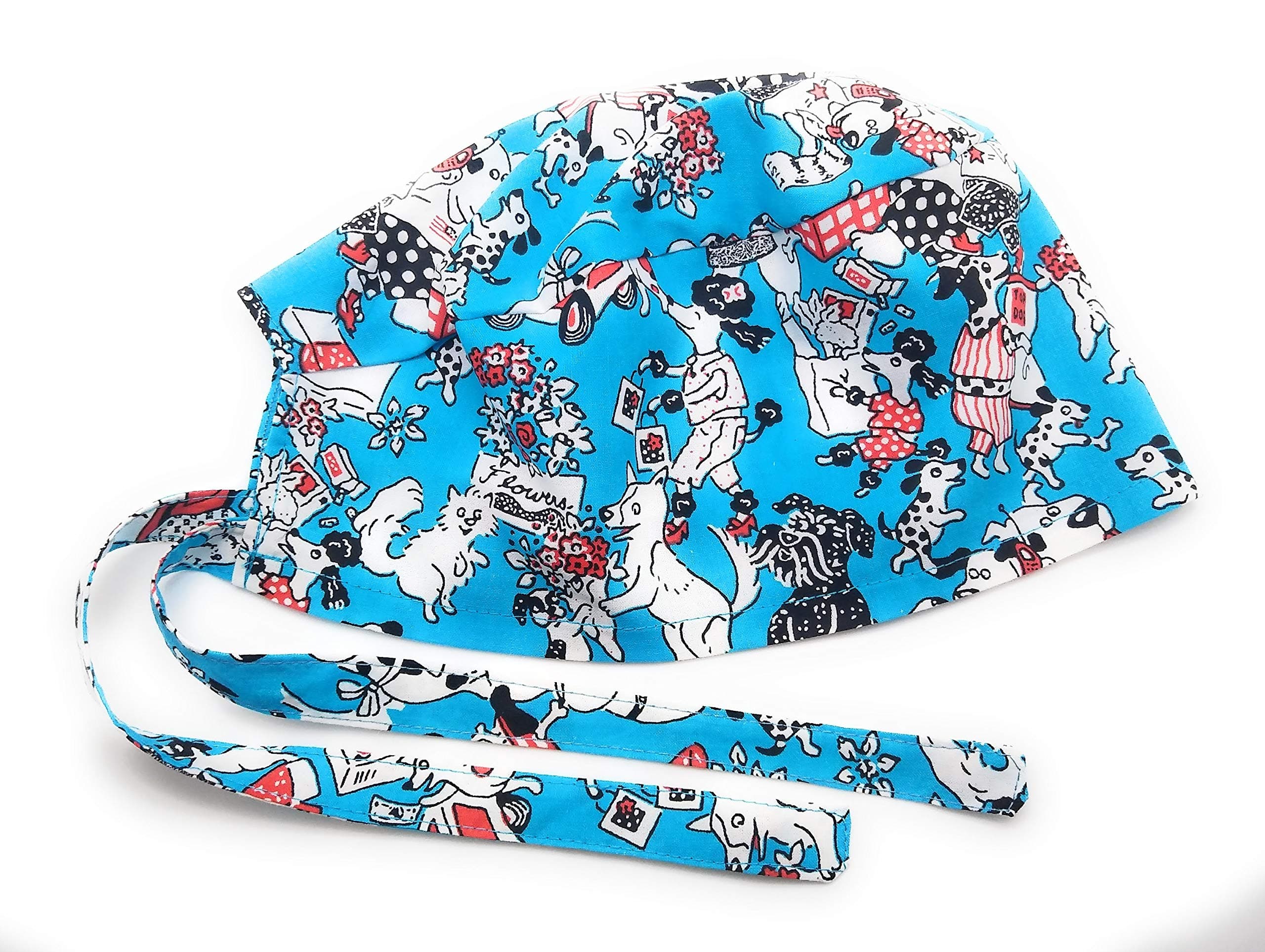 OnebasispointScrub Hat Animal Cats and Dogs Fabric Cap Do-Rag Skull