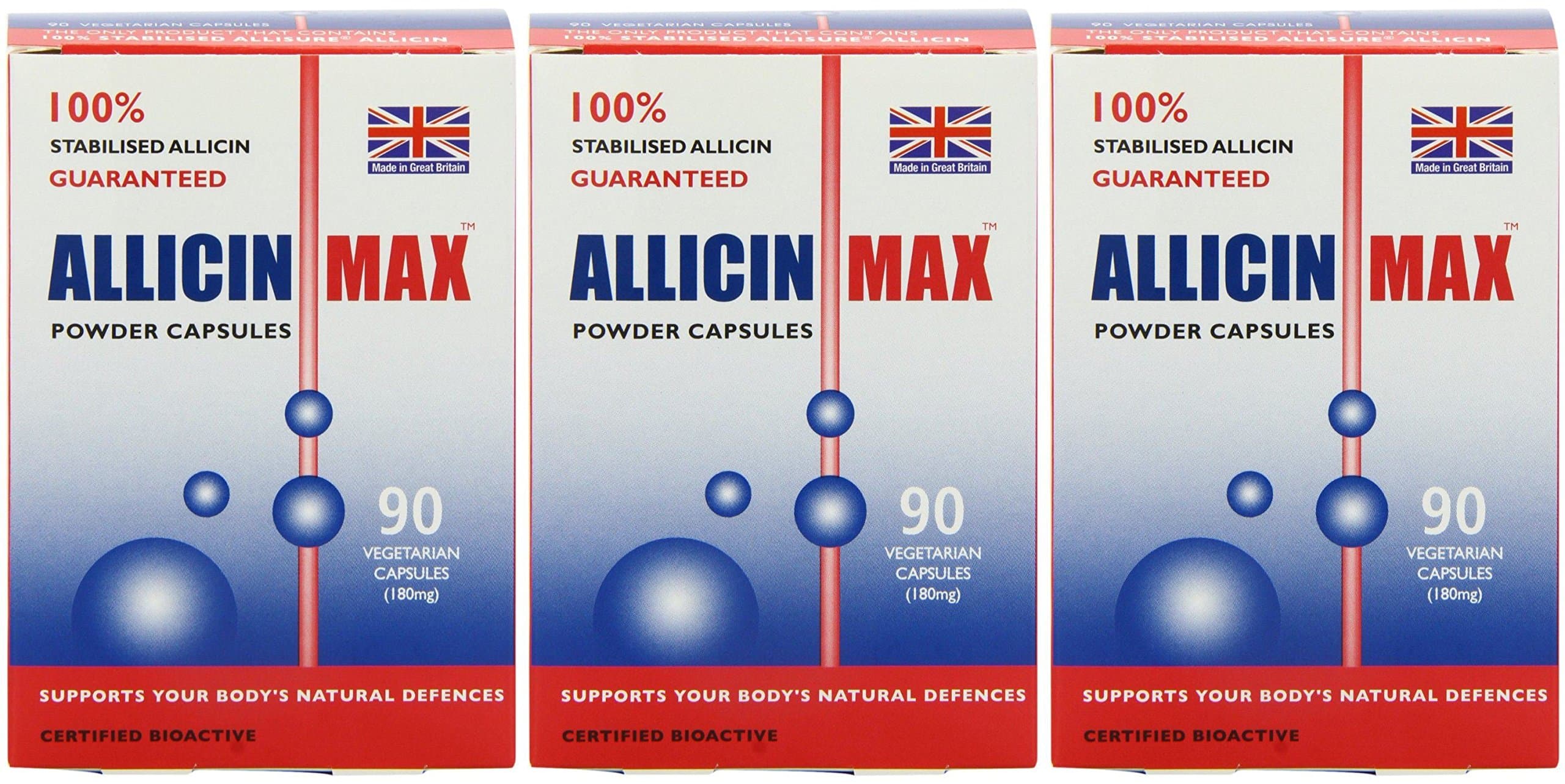 (3 PACK) - Allicin Allicin Max 180Mg Veg Capsules | 90s | 3 PACK - SUPER SAVER - SAVE MONEY