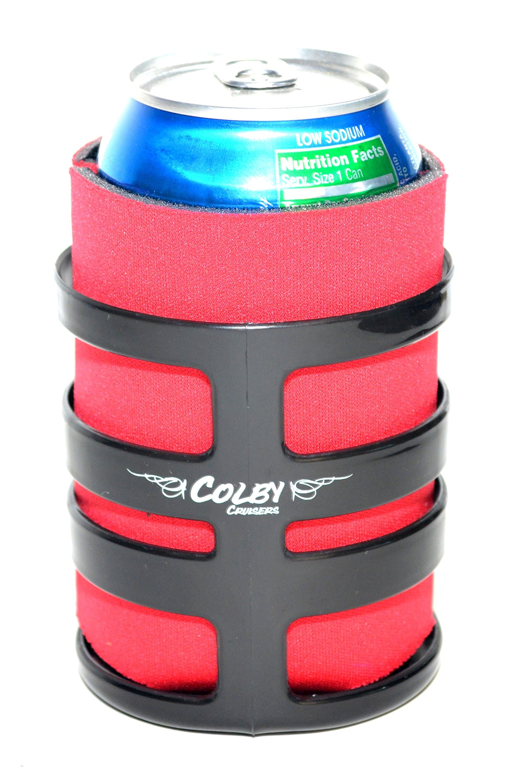 Bicycle Water Bottle Cup Holder (Black w/ Red)