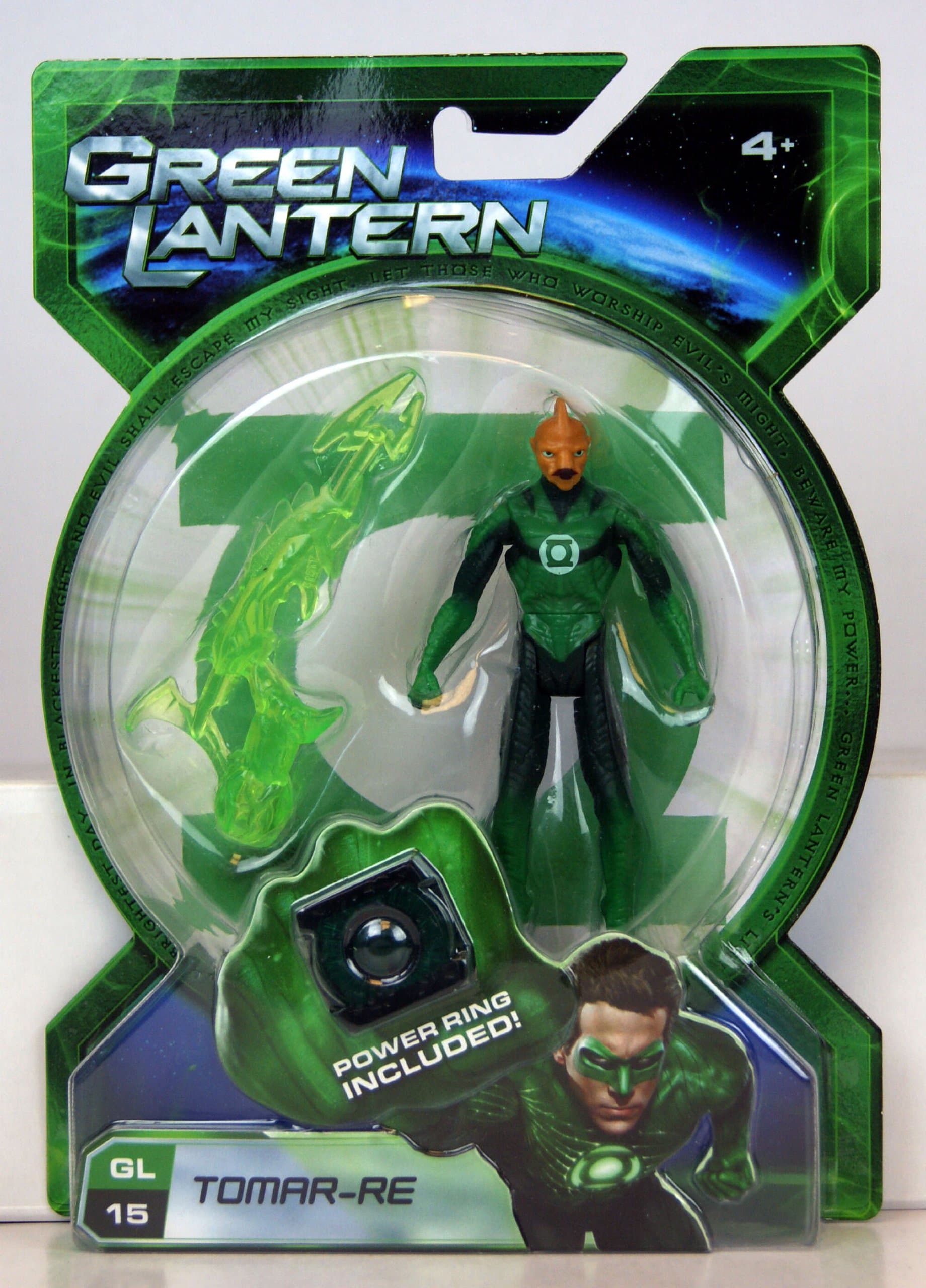 Green Lantern - Tomar-Re Action Figure - GL 15 - Power Ring included!