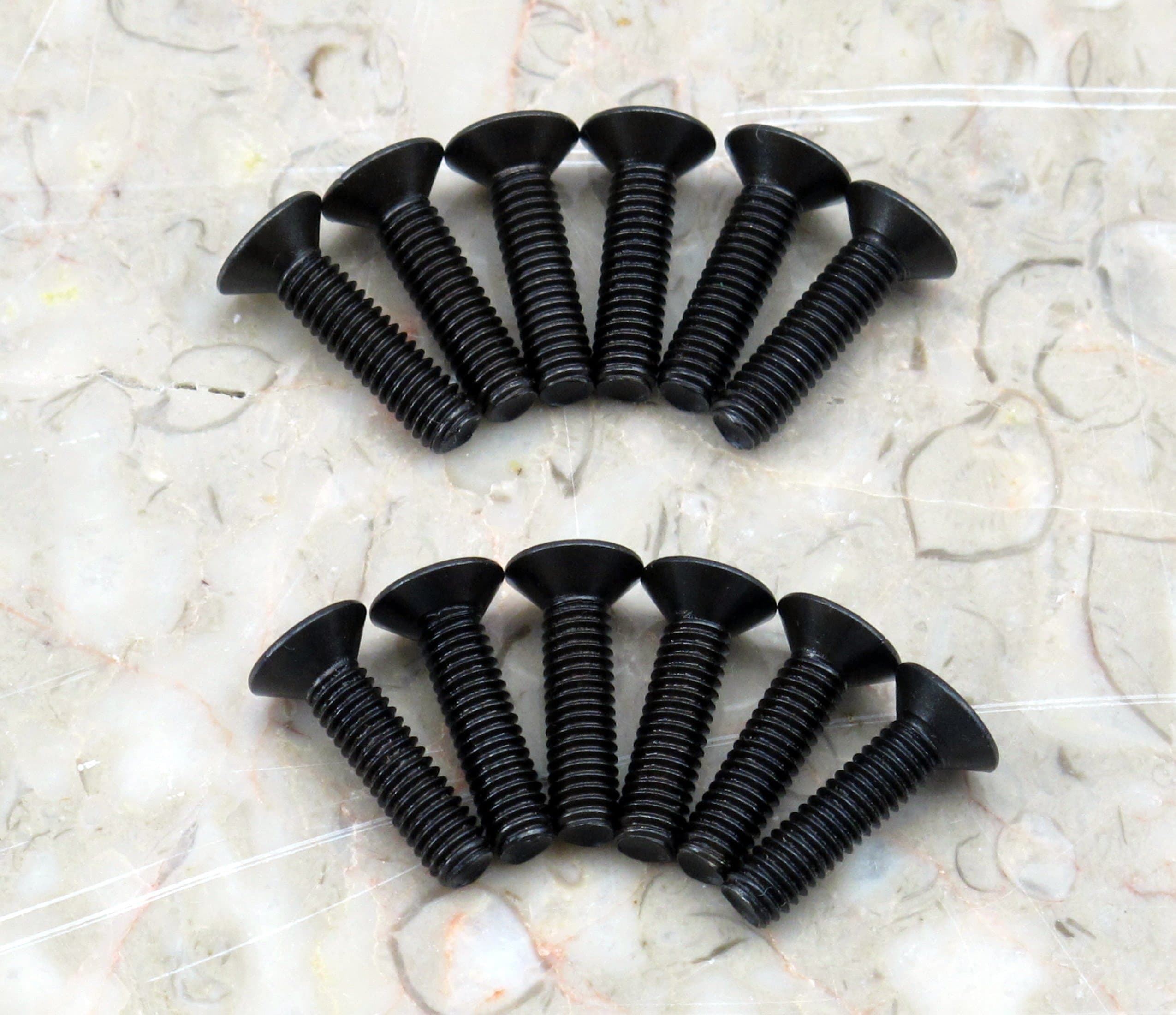 Aerocatch Replacement Screw Kit - 120 Plus Flush Series - Black - 12 Piece Kit - Part # SCREWKIT-120