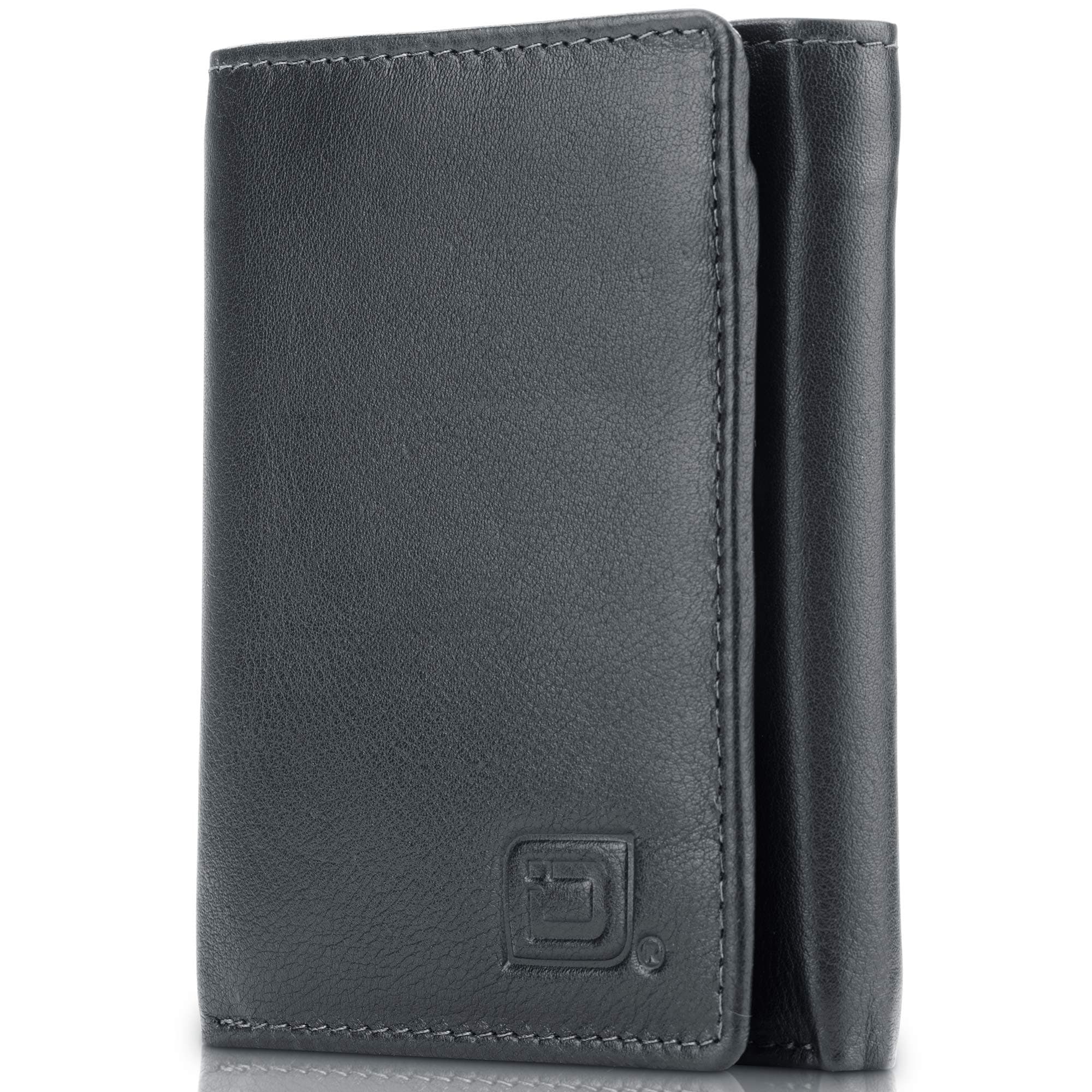 Extra Capacity Trifold Wallet for Men - RFID Blocking Genuine Leather Wallet