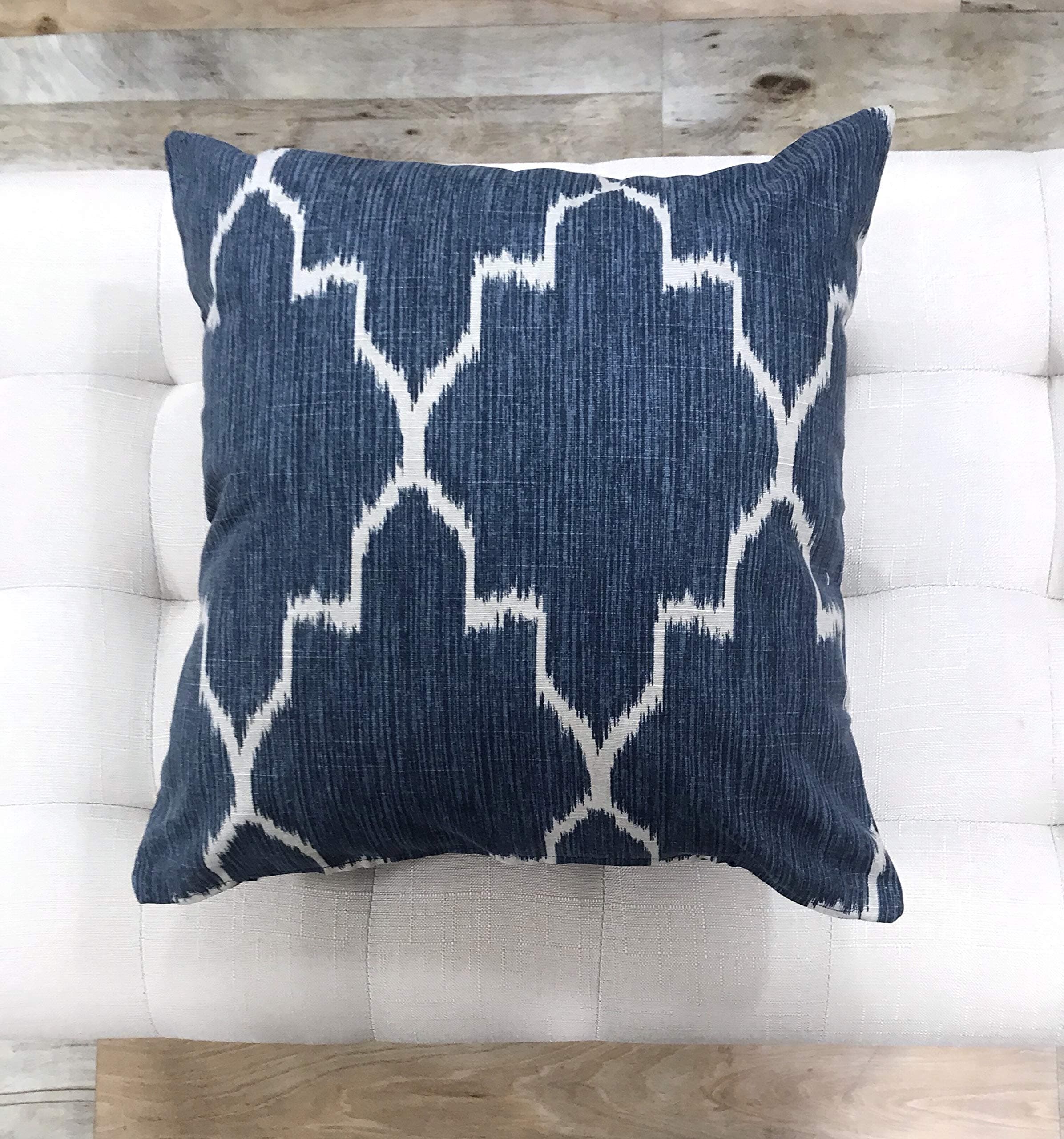 Pillow Cover Navy Ikat Pillow Cover PORTER