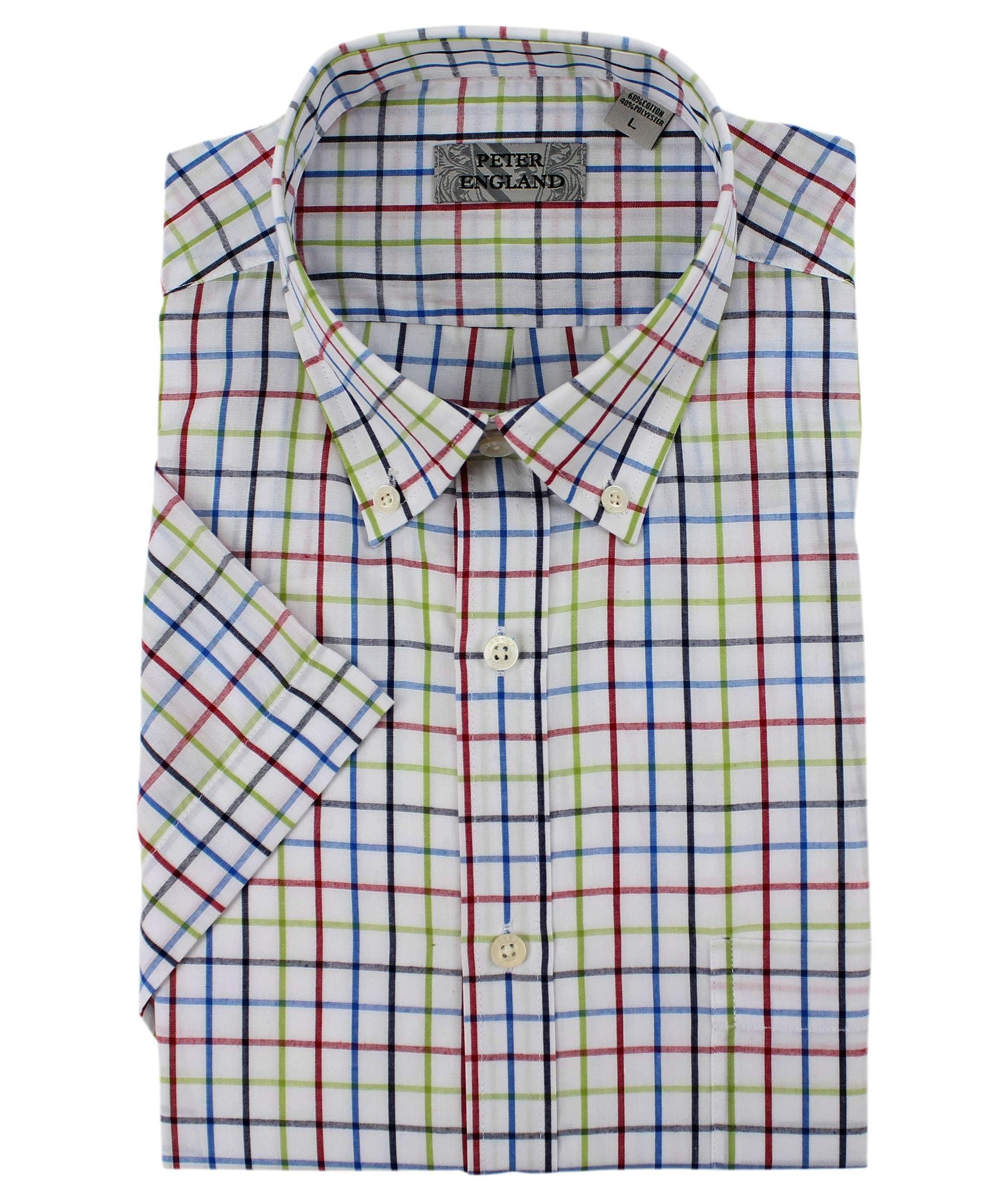 Multi Coloured Tattersall Check Short Sleeve Shirt