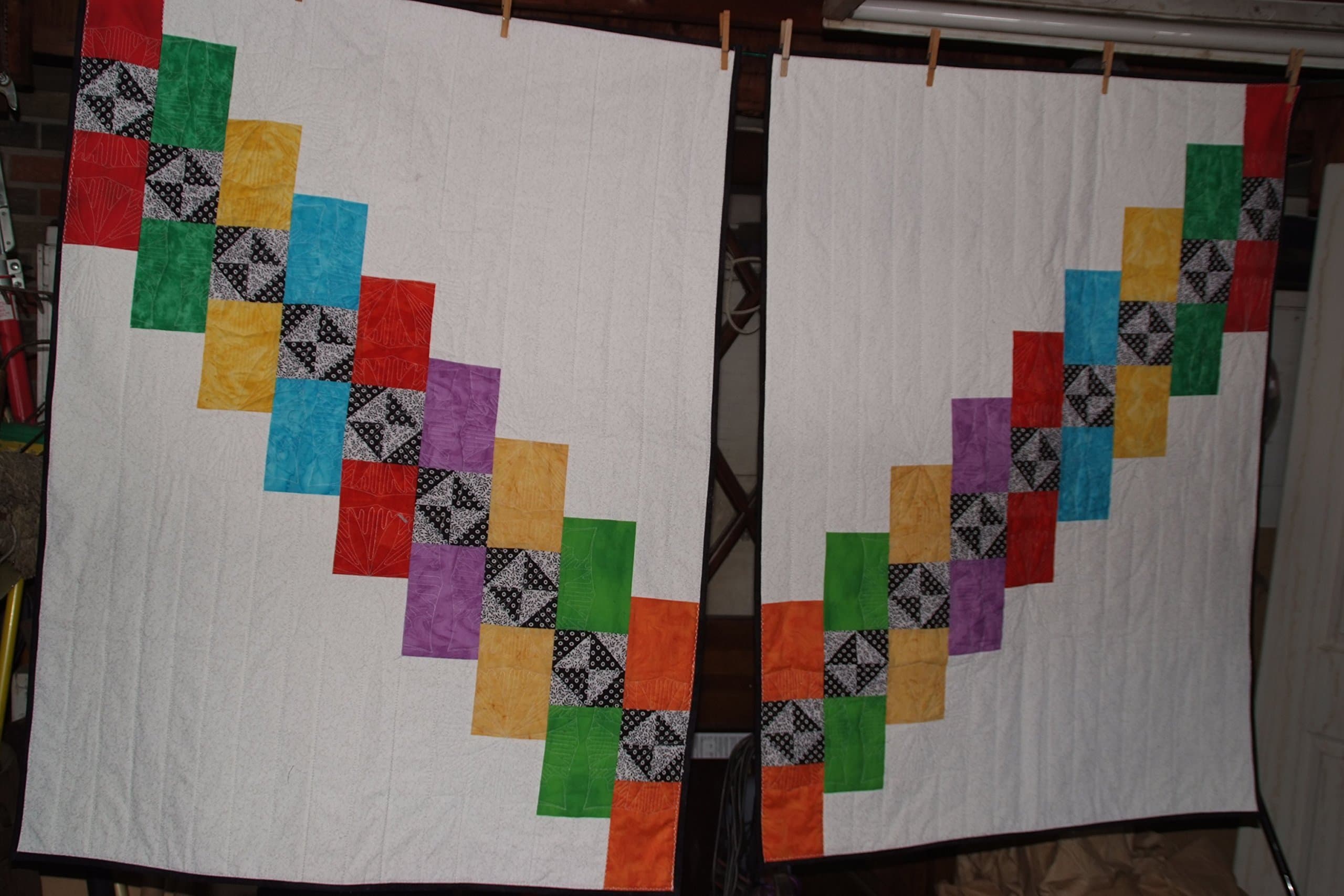 Contemporary quilted Wall Hangings