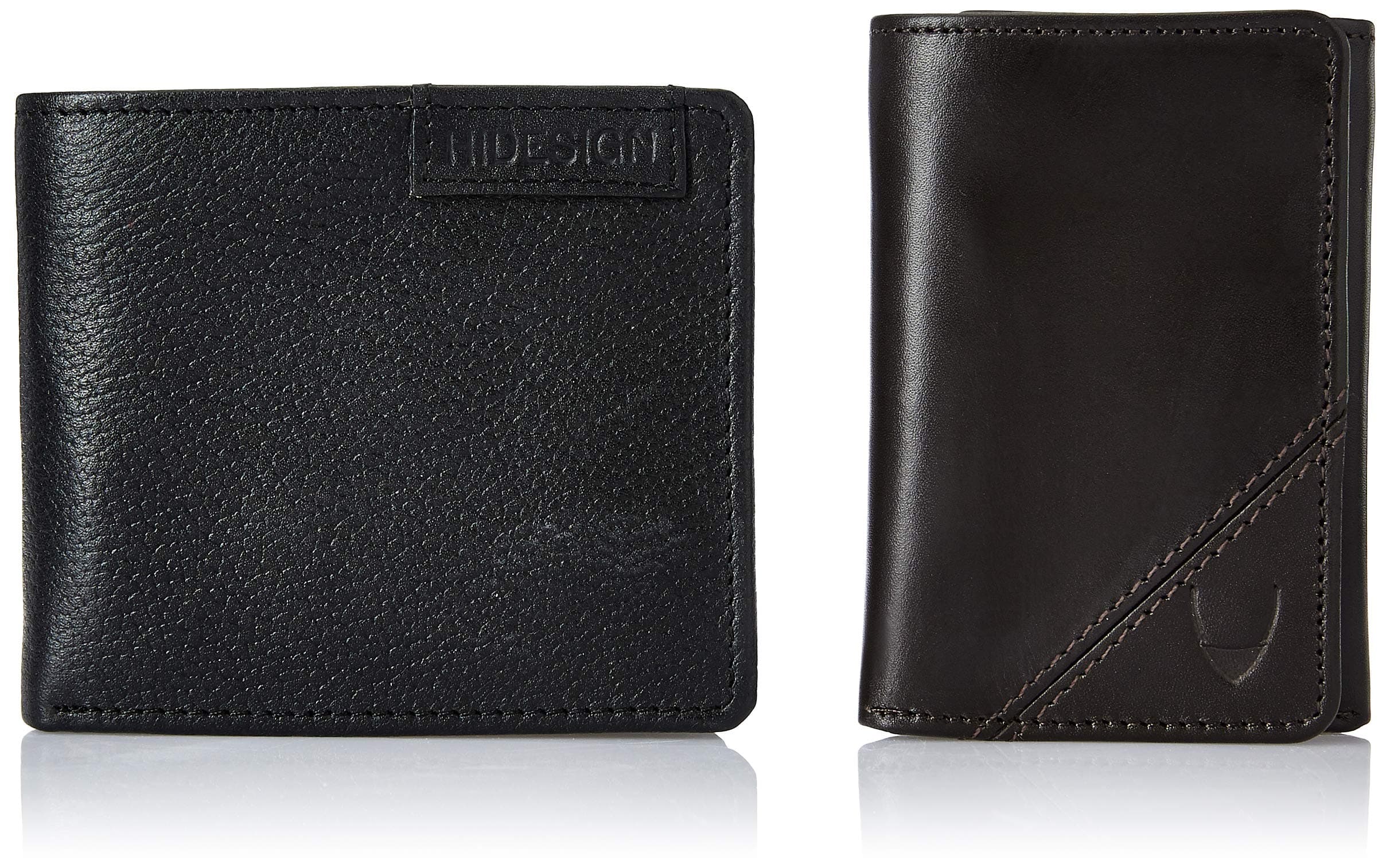 Hidesign Black Men's Wallet (HIDESIGN EE Mens Combo 4)