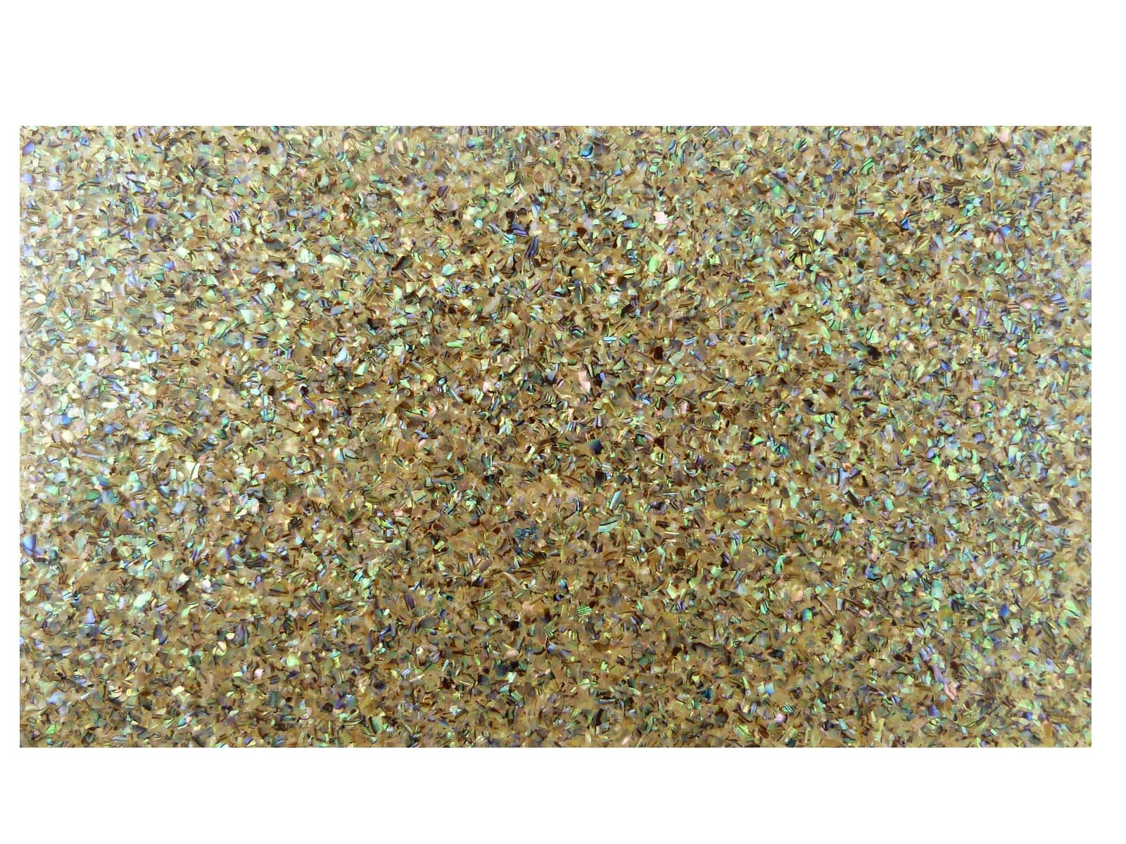 Crushed Green Abalone Laminate Shell Veneer (240x140x0.5mm)